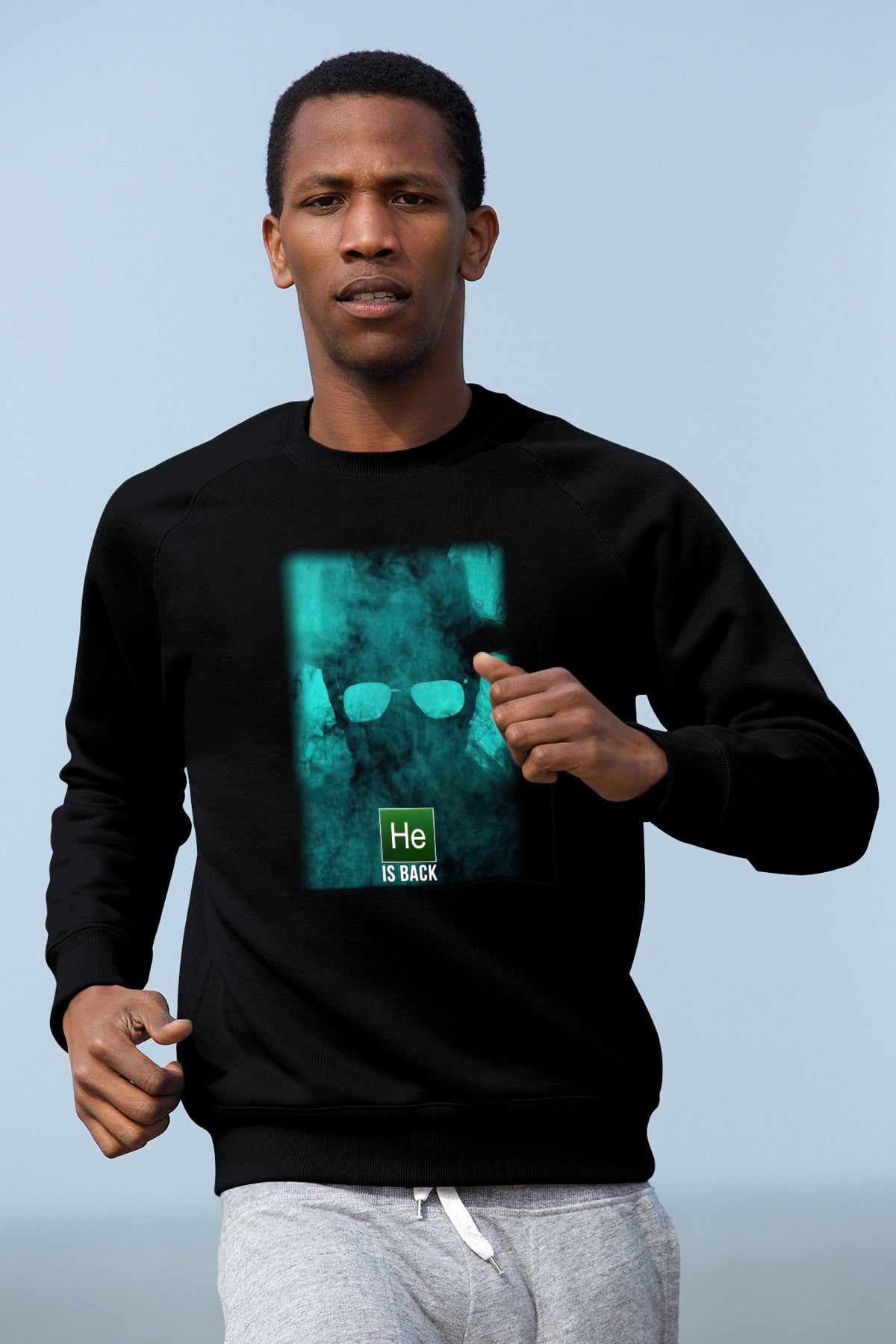 Breaking Bad Heisenberg Siyah Unisex Sweatshirt
