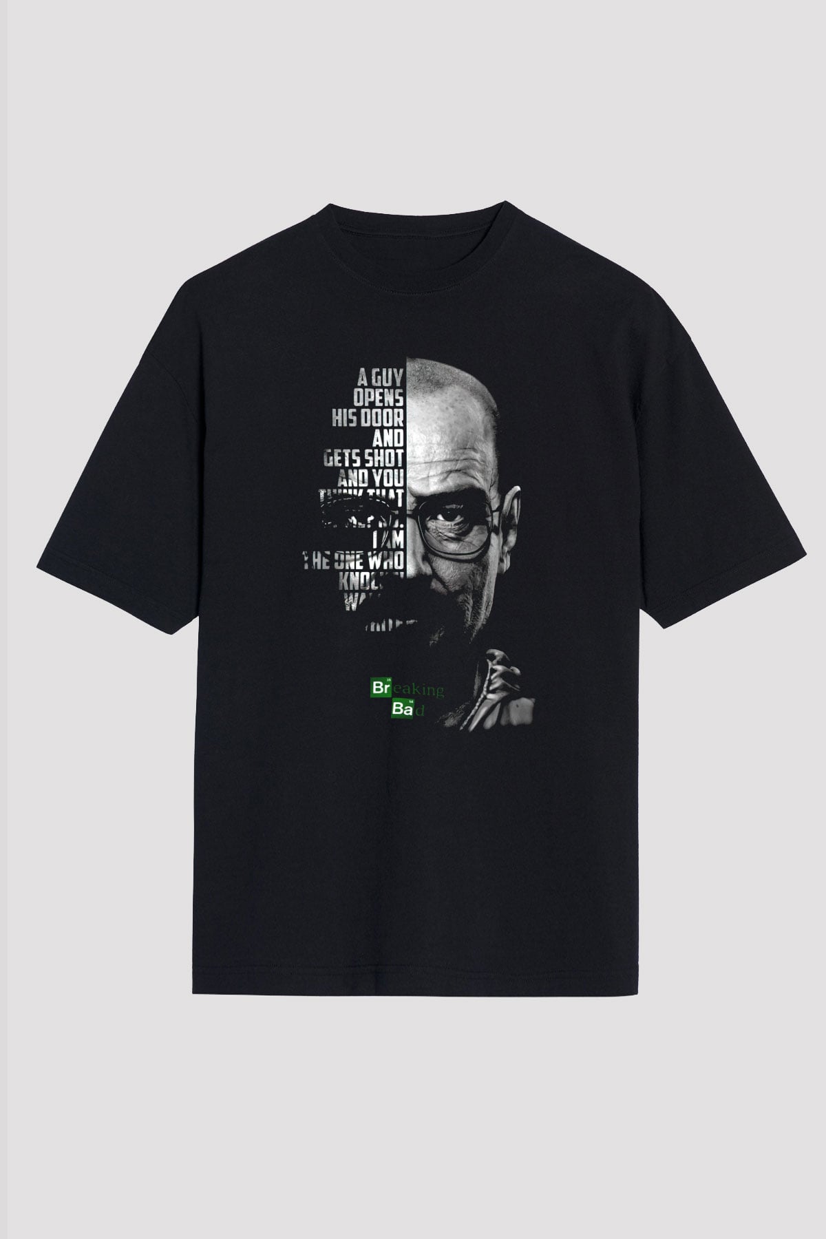 Breaking Bad Heisenberg Siyah Oversize Tişört Oversize T-shirt