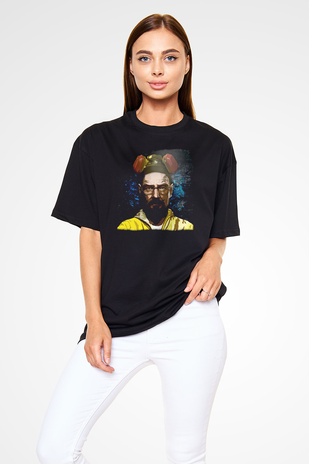 Breaking Bad Heisenberg Siyah Oversize Tişört Oversize T-shirt