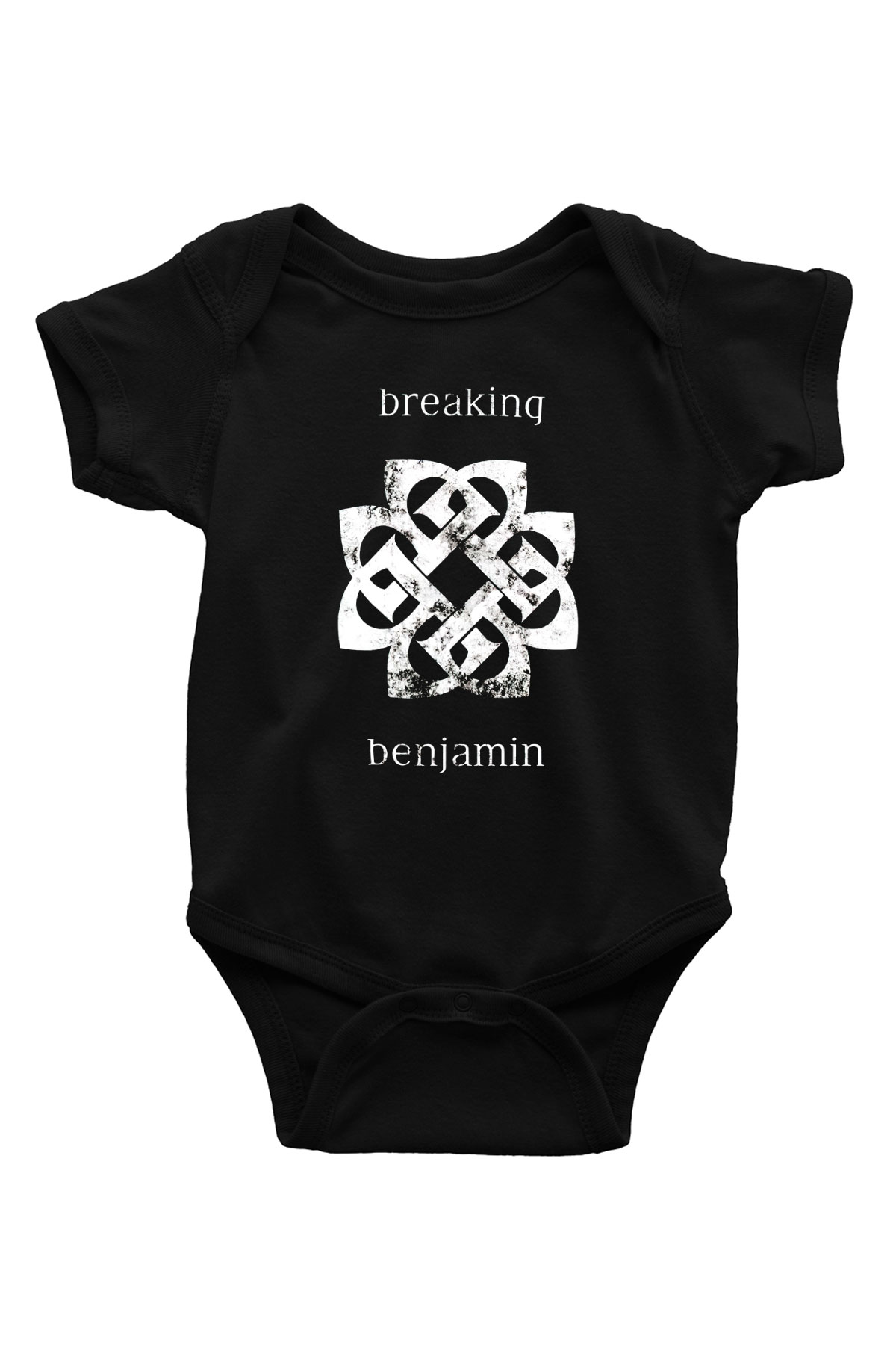 Breaking Benjamin Baskılı Siyah Bebek Body - Zıbın