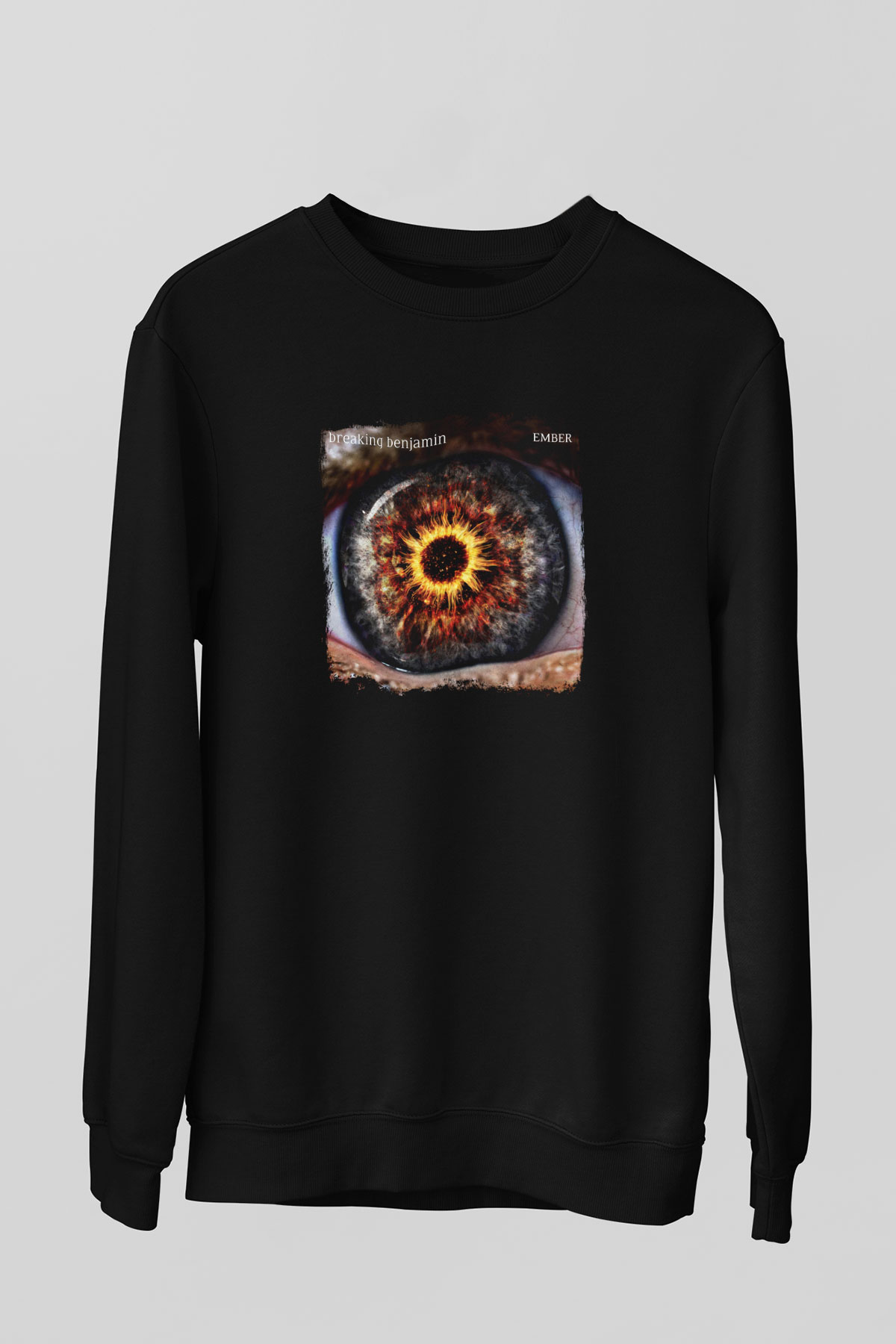 Breaking Benjamin Baskılı Unisex Siyah Sweatshirt