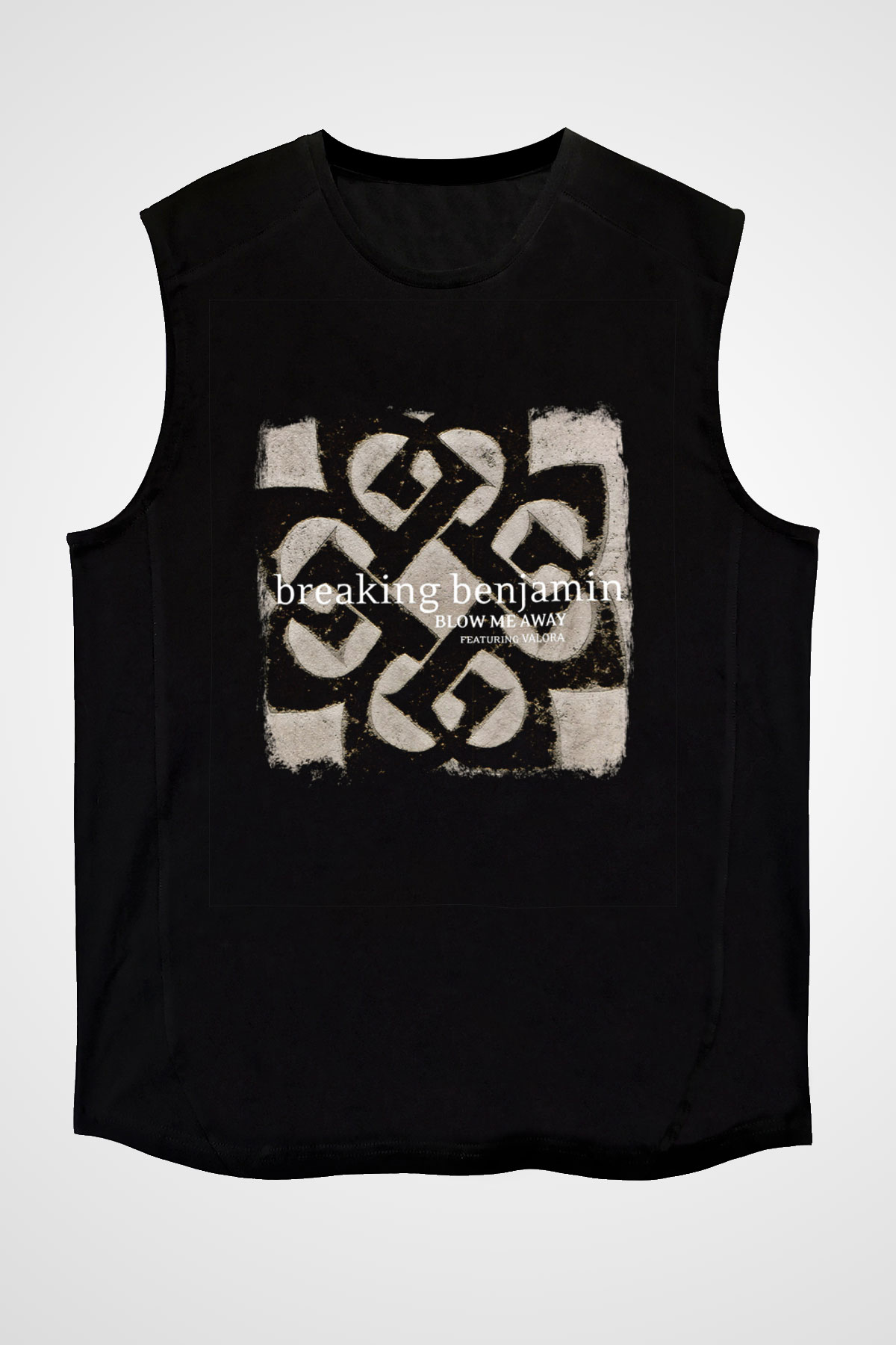Breaking Benjamin Baskılı Unisex Siyah Kolsuz Tişört