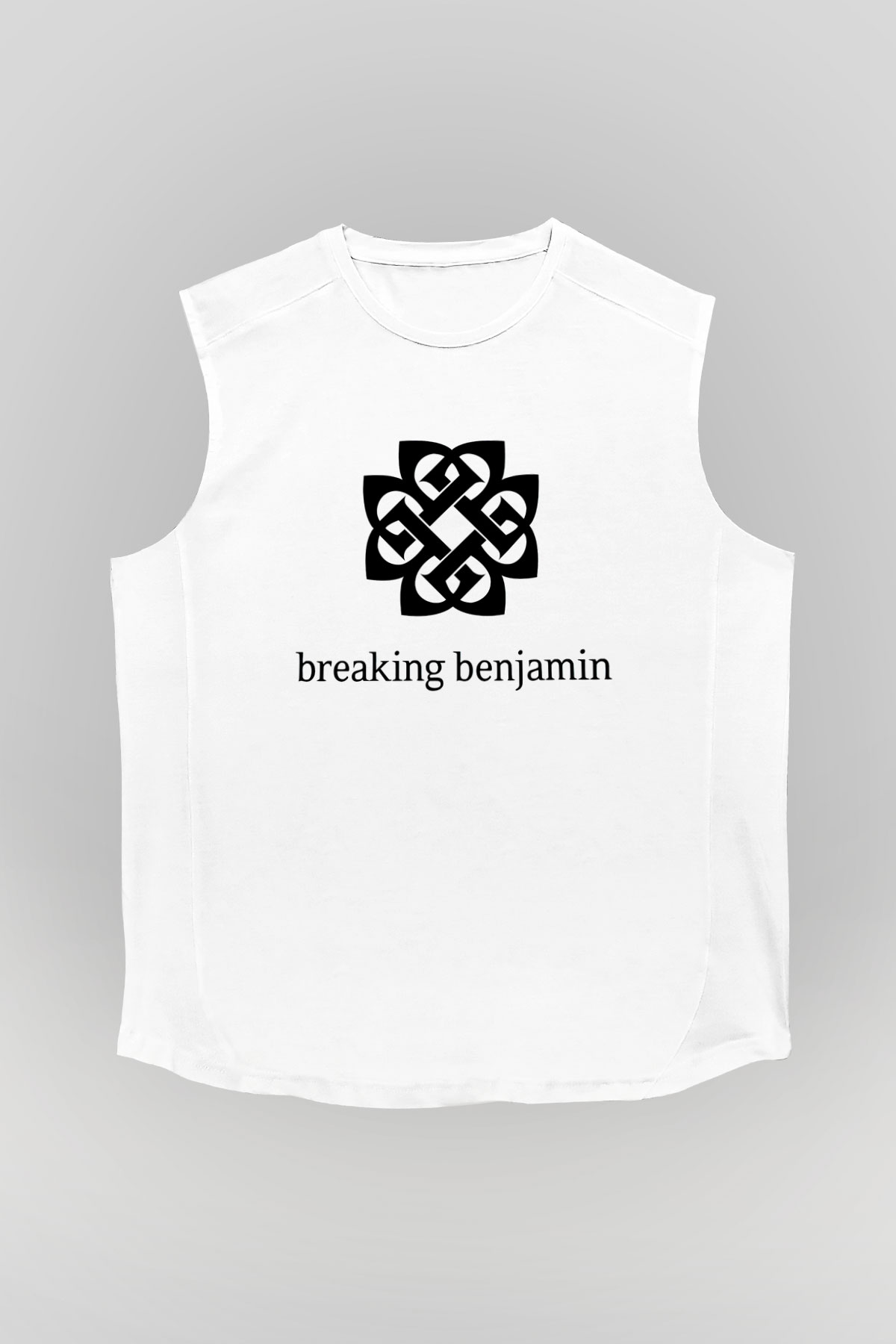 Breaking Benjamin Beyaz Unisex Kolsuz Tişört