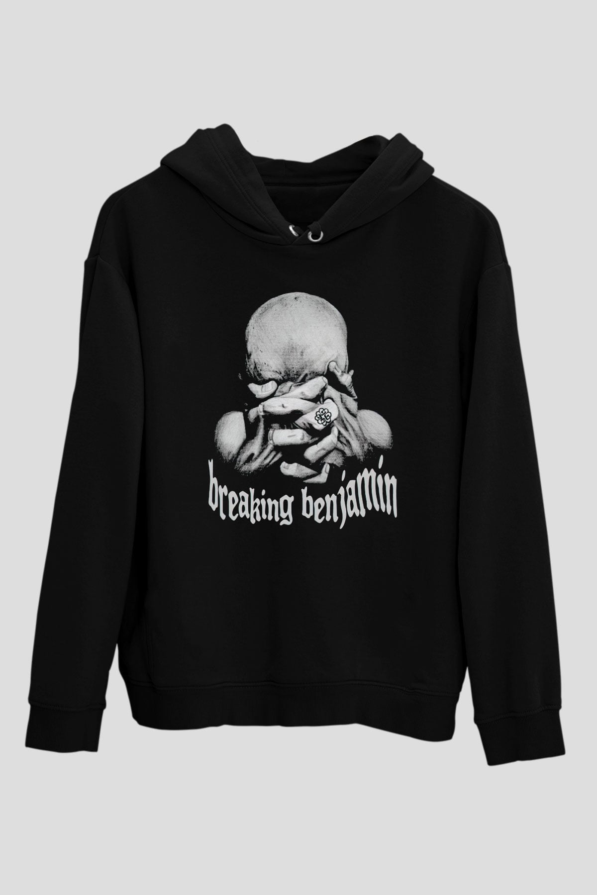 Breaking Benjamin Siyah Unisex Kapüşonlu Sweatshirt