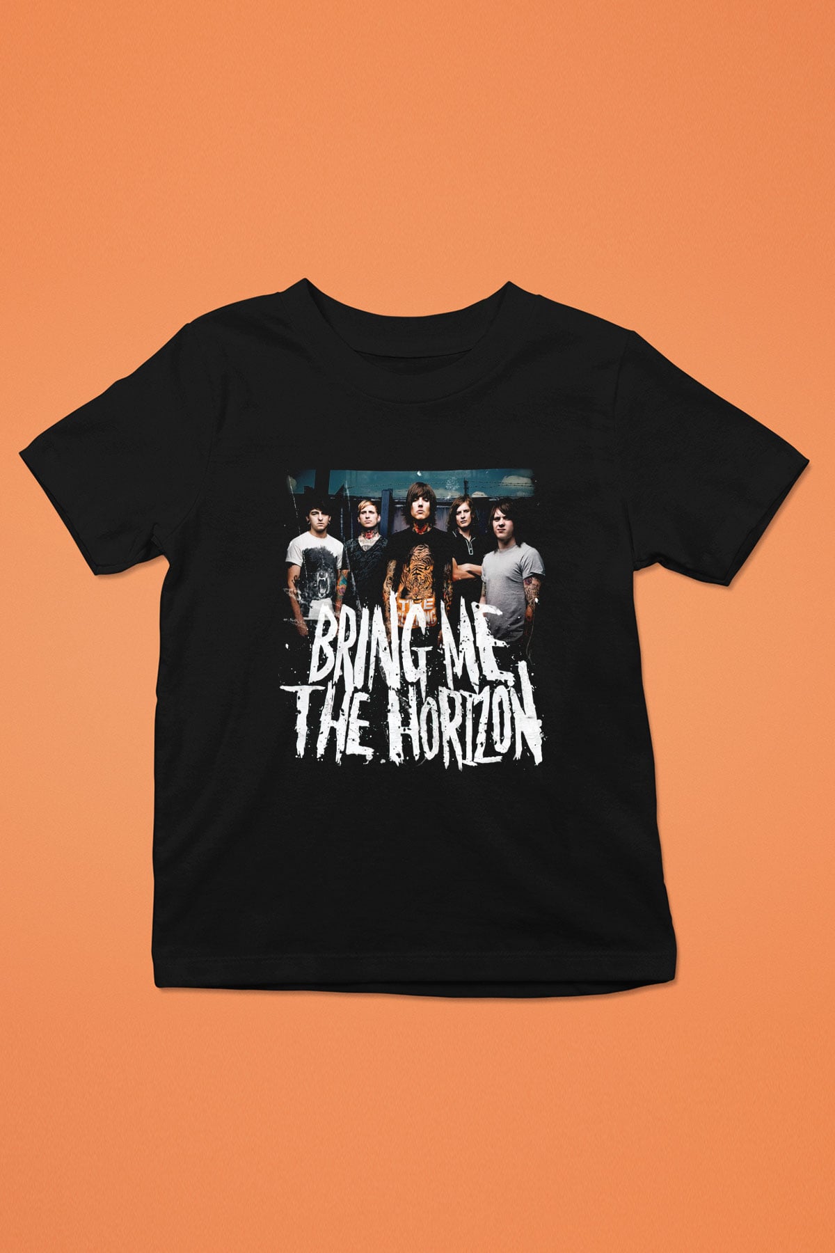 Bring Me the Horizon Baskılı Siyah Unisex Çocuk Tişört