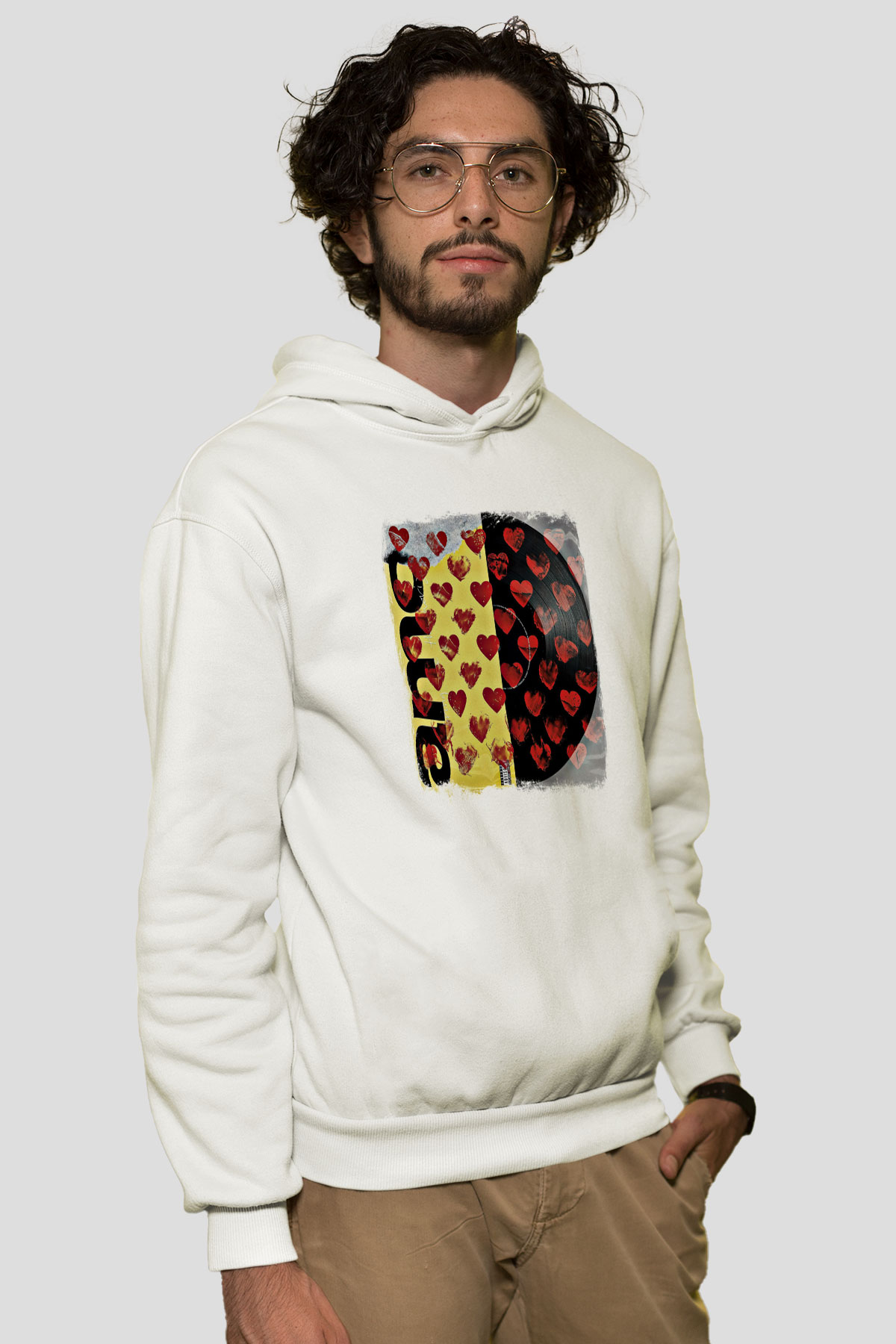 Bring Me the Horizon Baskılı Unisex Beyaz Hoodie