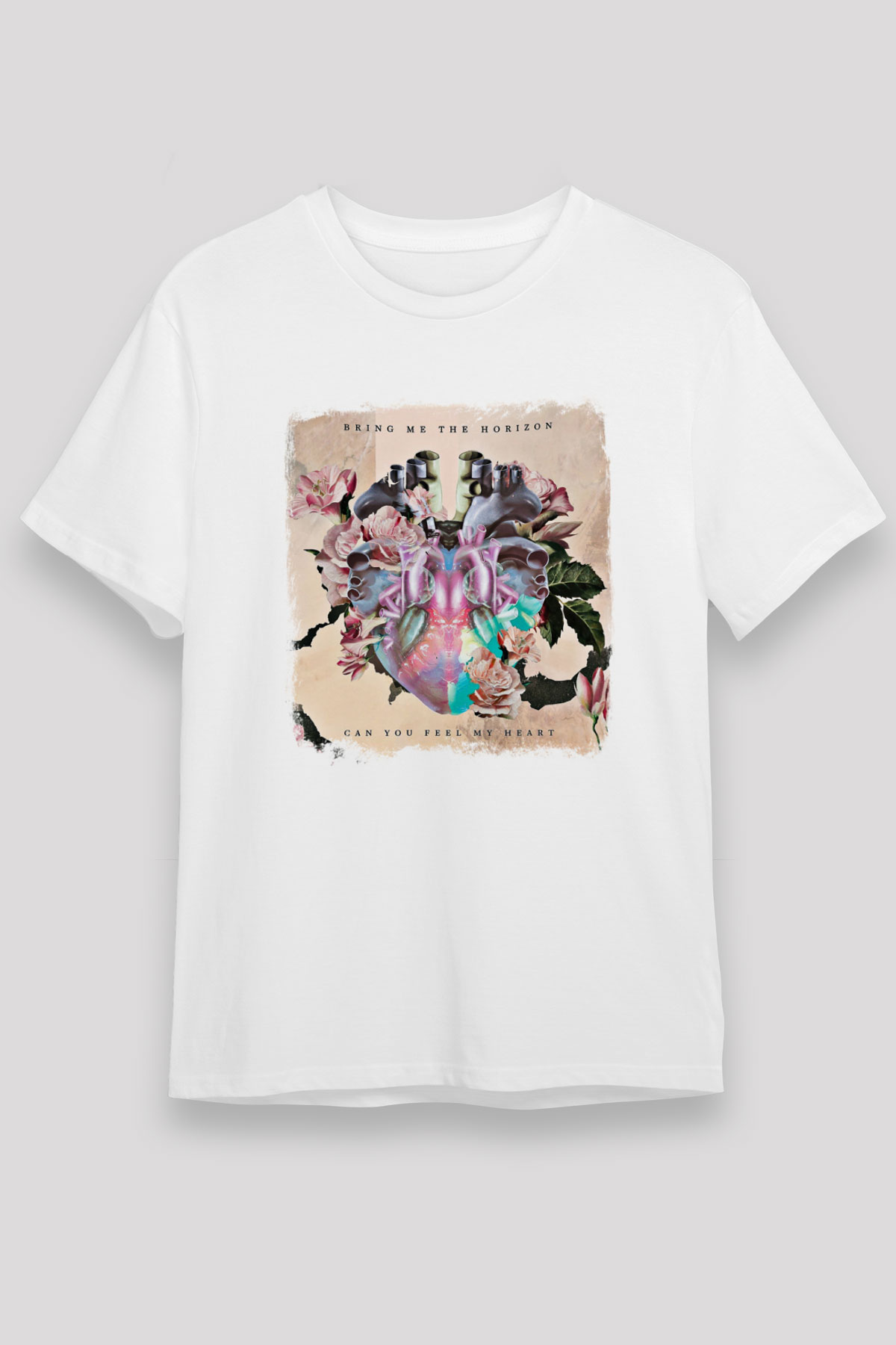 Bring Me the Horizon Baskılı Unisex Beyaz Tişört