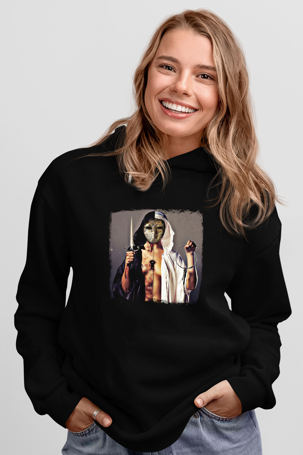 Bring Me the Horizon Baskılı Unisex Siyah Hoodie