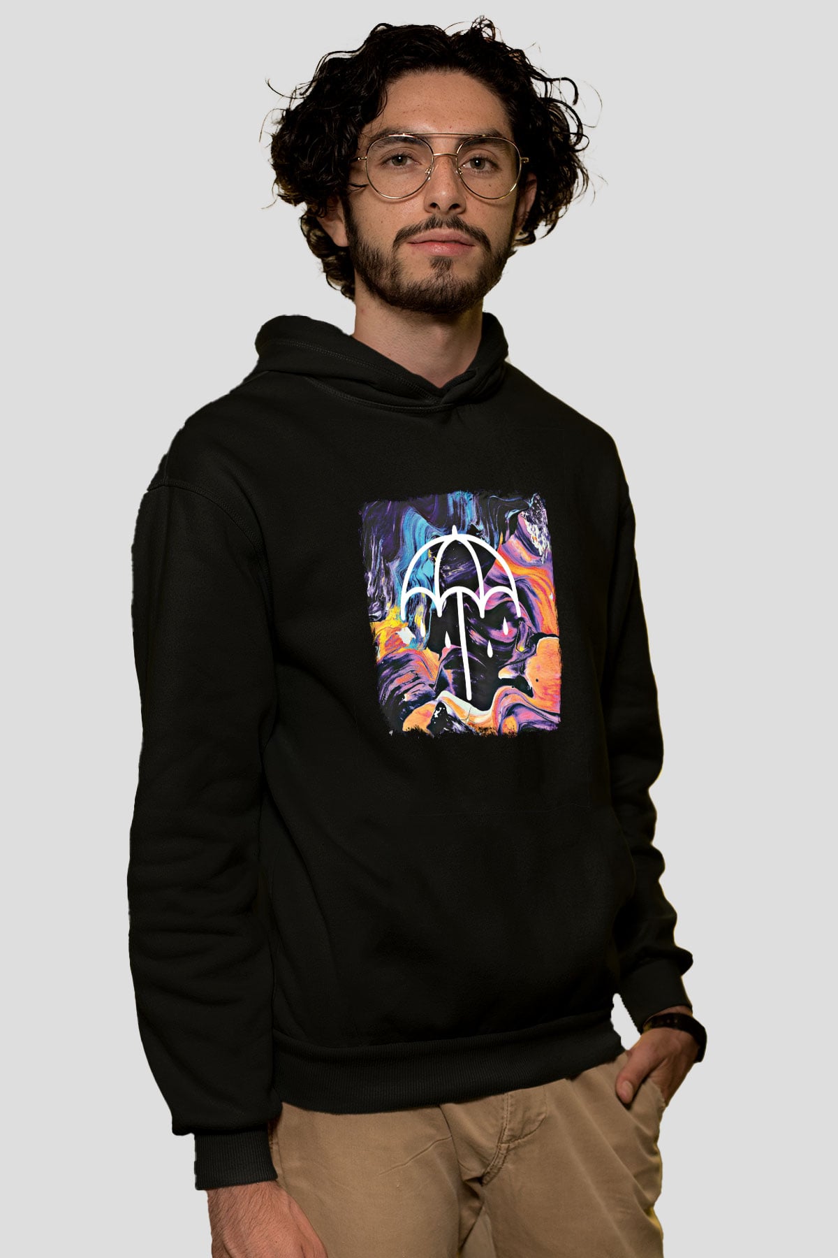 Bring Me the Horizon Baskılı Unisex Siyah Hoodie
