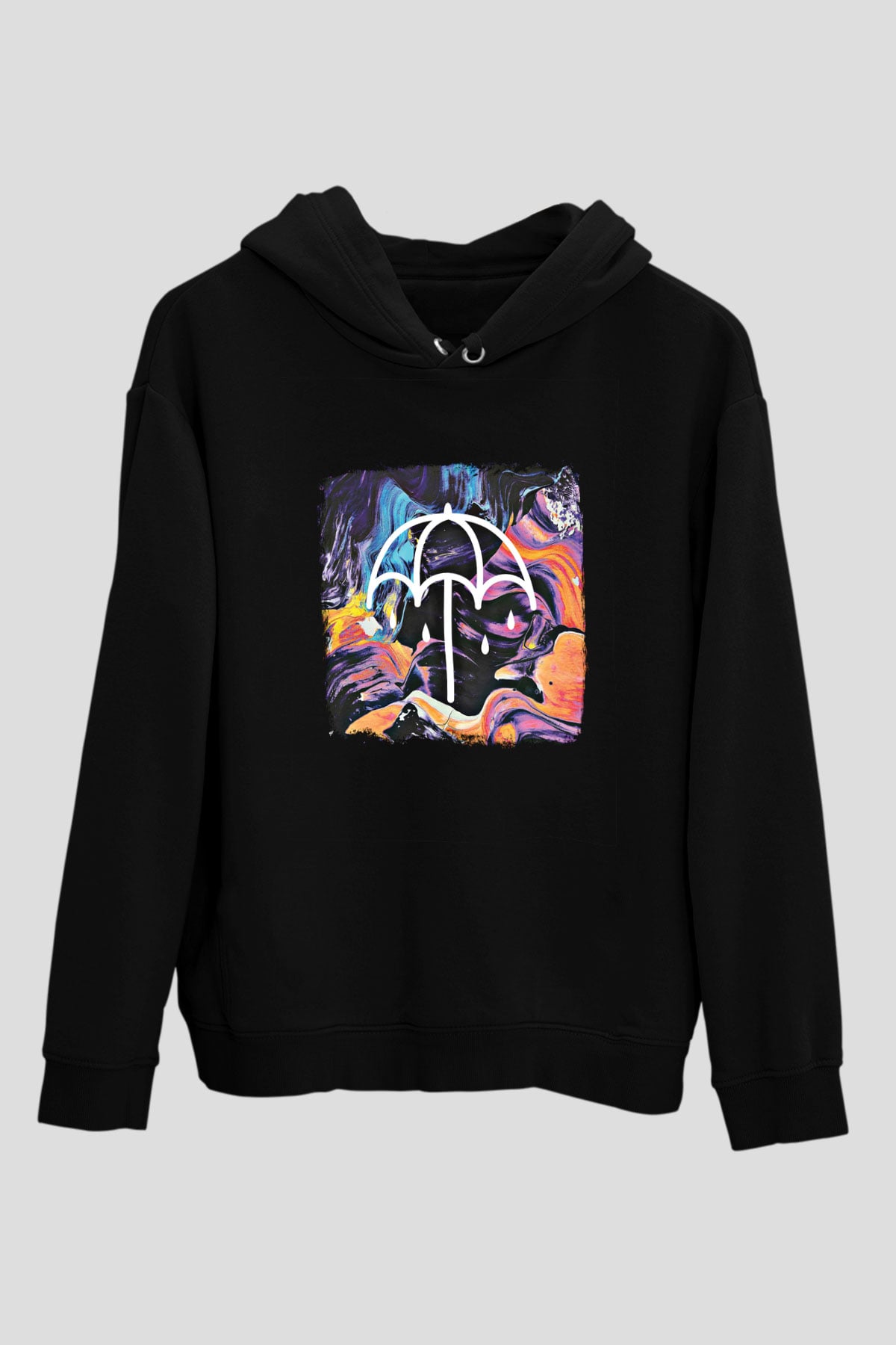 Bring Me the Horizon Baskılı Unisex Siyah Hoodie