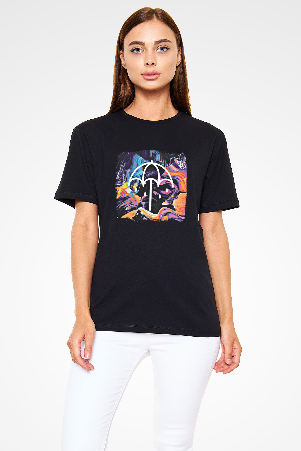 Bring Me the Horizon Baskılı Unisex Siyah Tişört