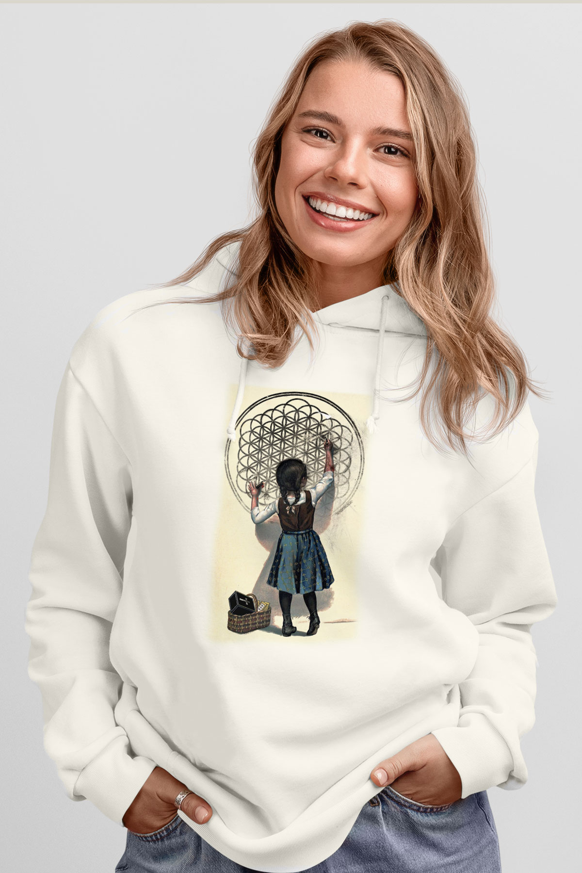 Bring Me the Horizon Beyaz Unisex Kapüşonlu Sweatshirt