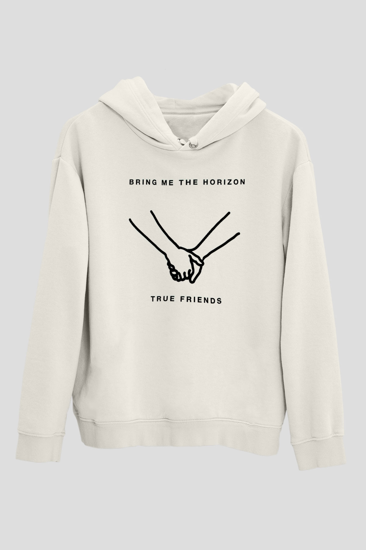 Bring Me the Horizon Beyaz Unisex Kapüşonlu Sweatshirt