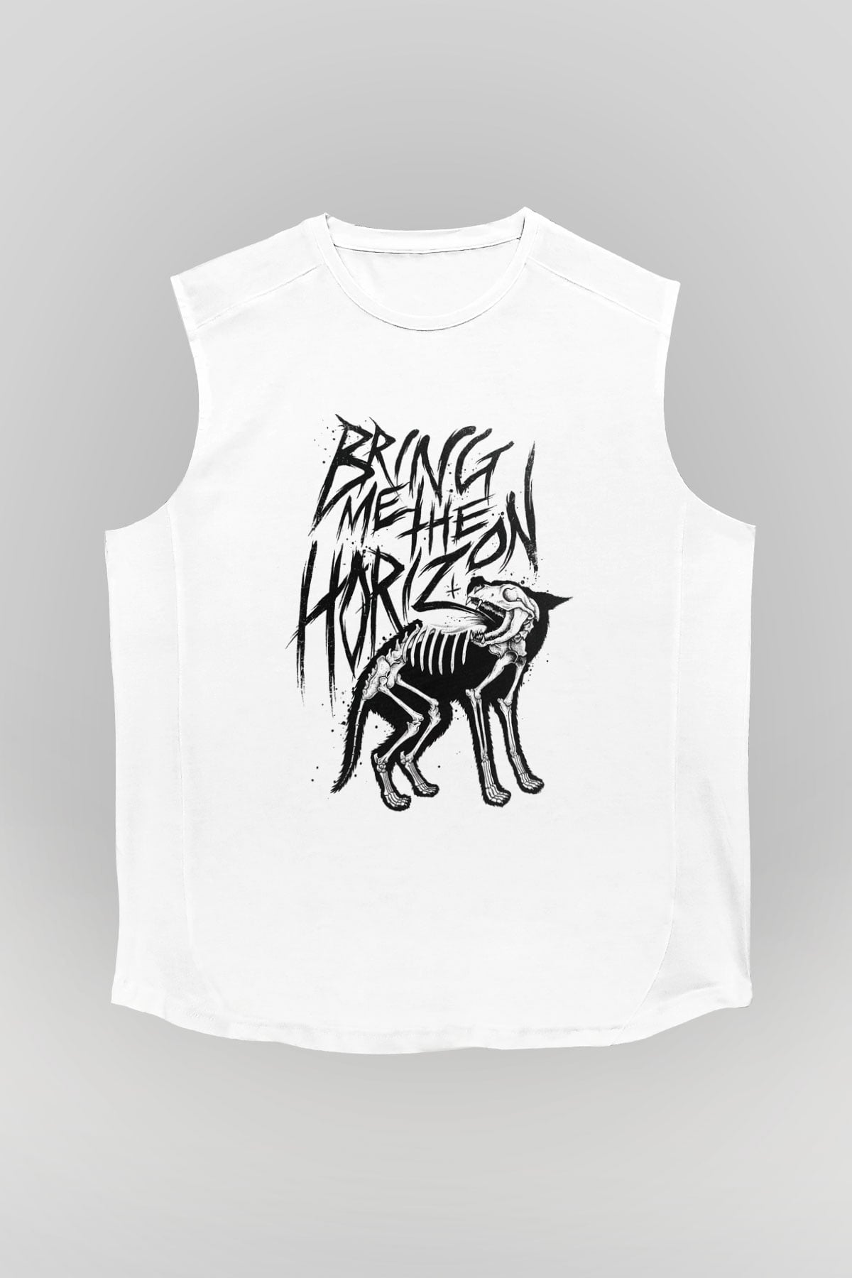Bring Me the Horizon Beyaz Unisex Kolsuz Tişört