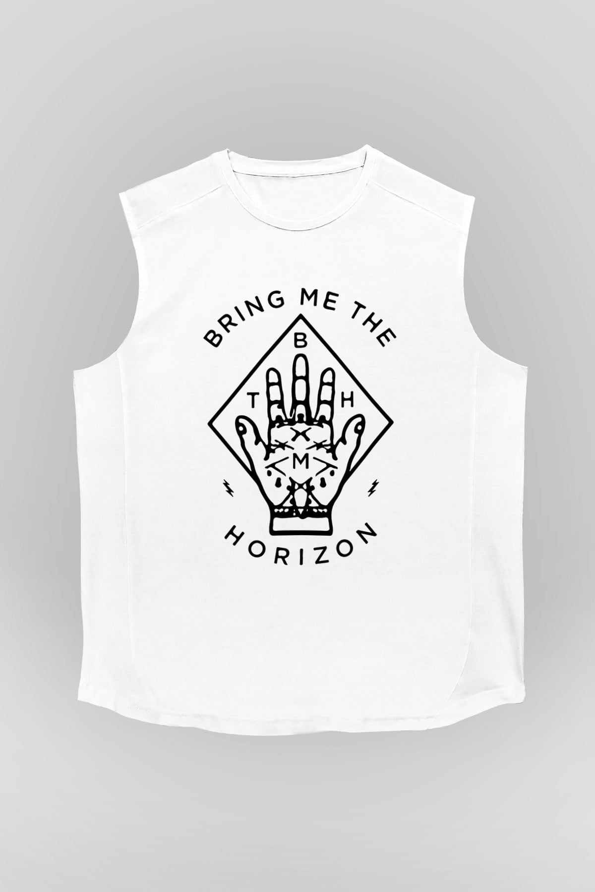 Bring Me the Horizon Beyaz Unisex Kolsuz Tişört