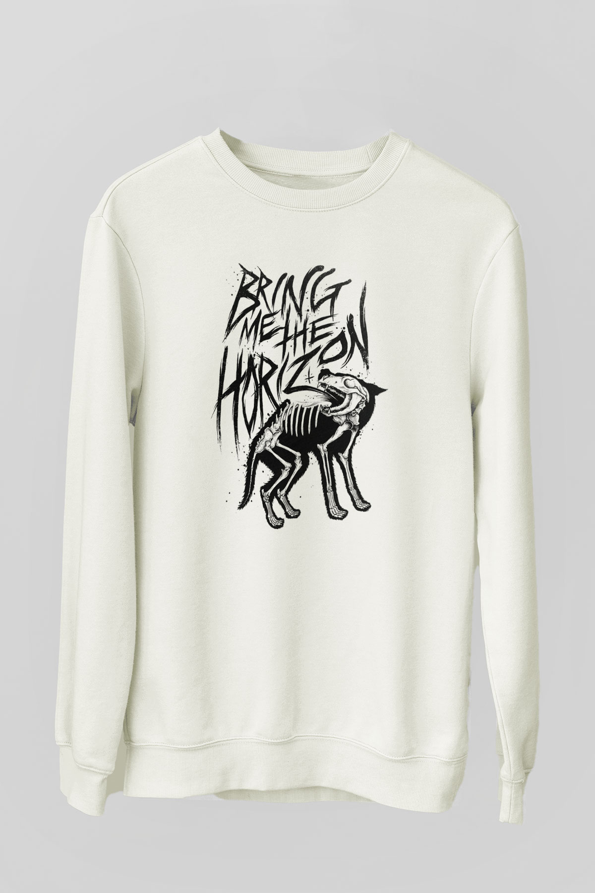 Bring Me the Horizon Beyaz Unisex Sweatshirt
