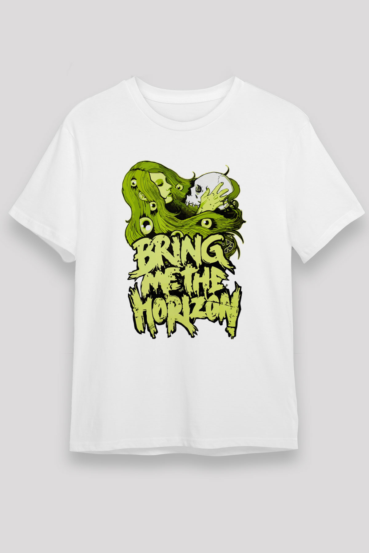 Bring Me the Horizon Beyaz Unisex Tişört T-Shirt - TişörtFabrikası