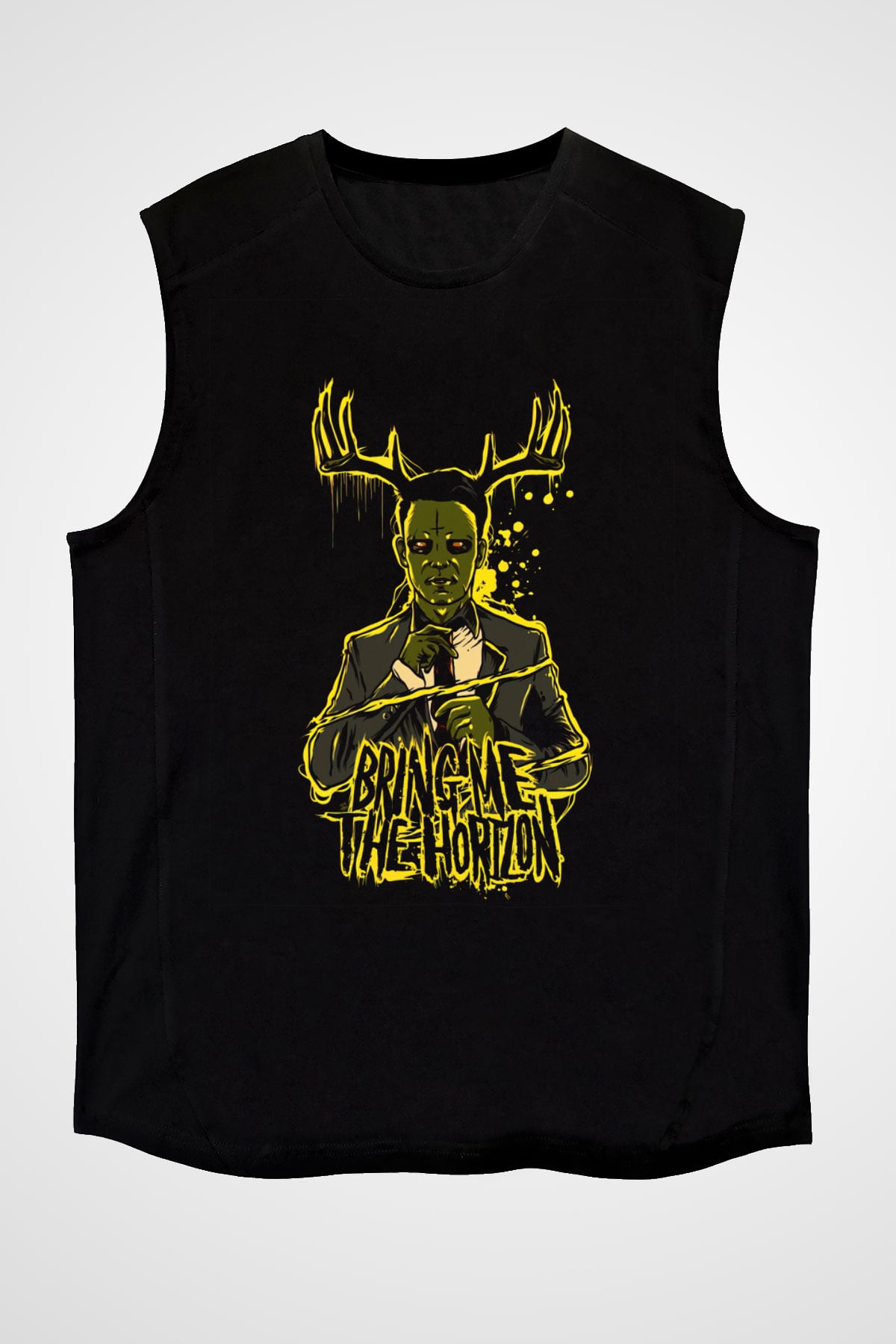 Bring Me the Horizon Siyah Unisex Kolsuz Tişört