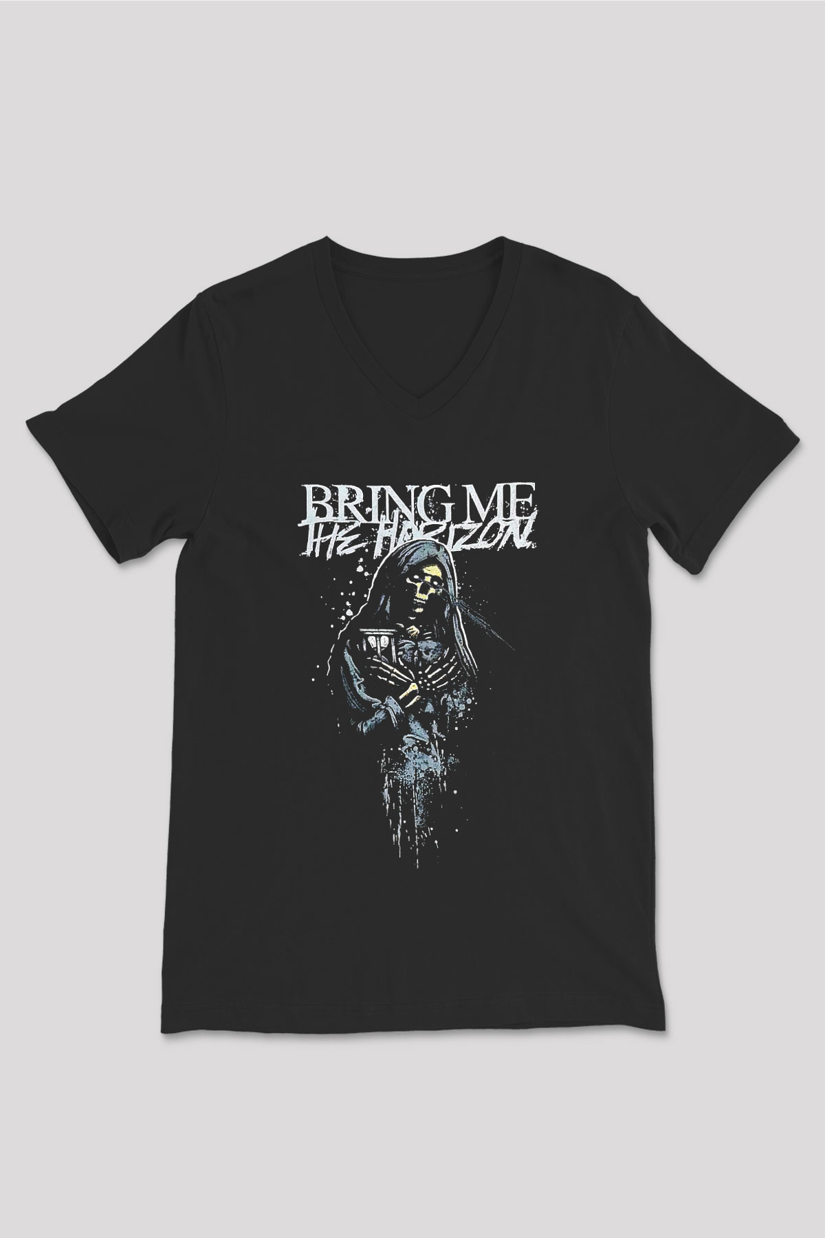 Bring Me the Horizon Siyah Unisex V Yaka Tişört T-Shirt
