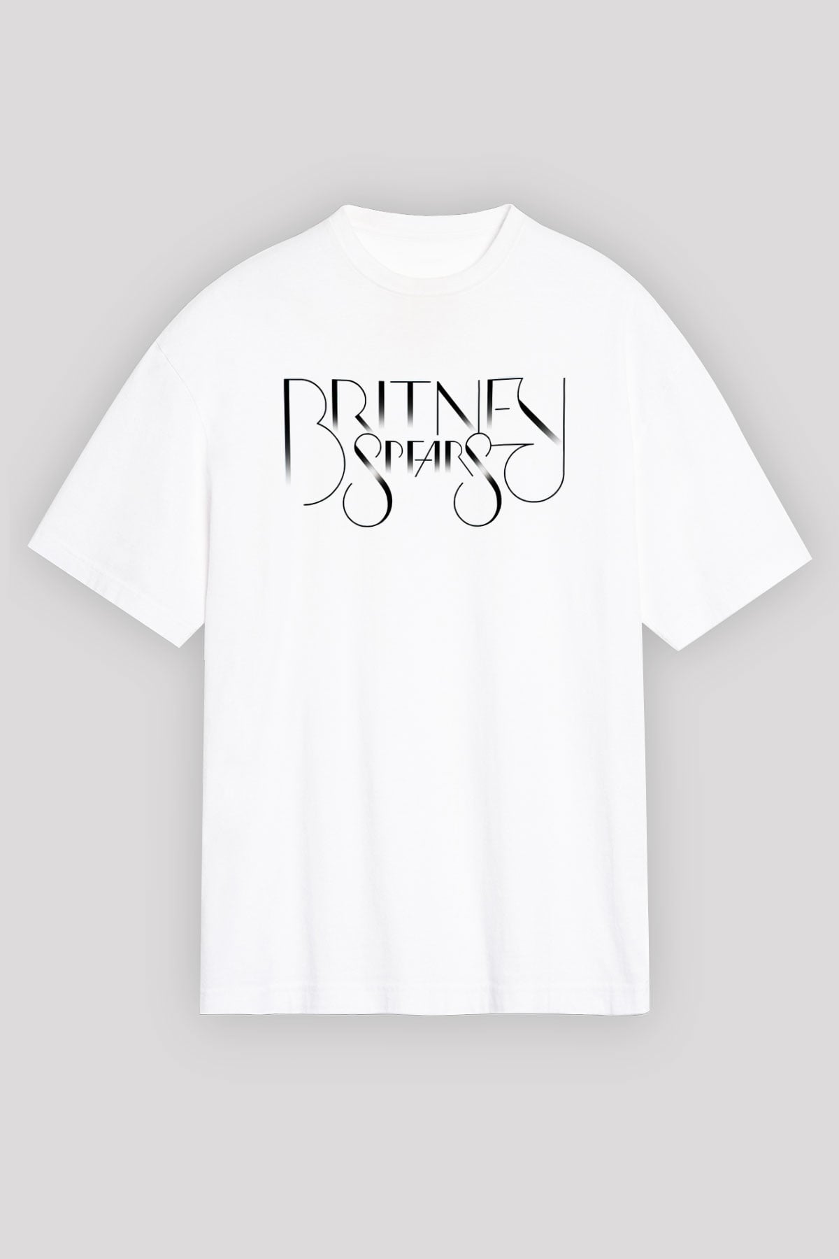 Britney Spears Beyaz Unisex Oversize Tişört T-Shirt