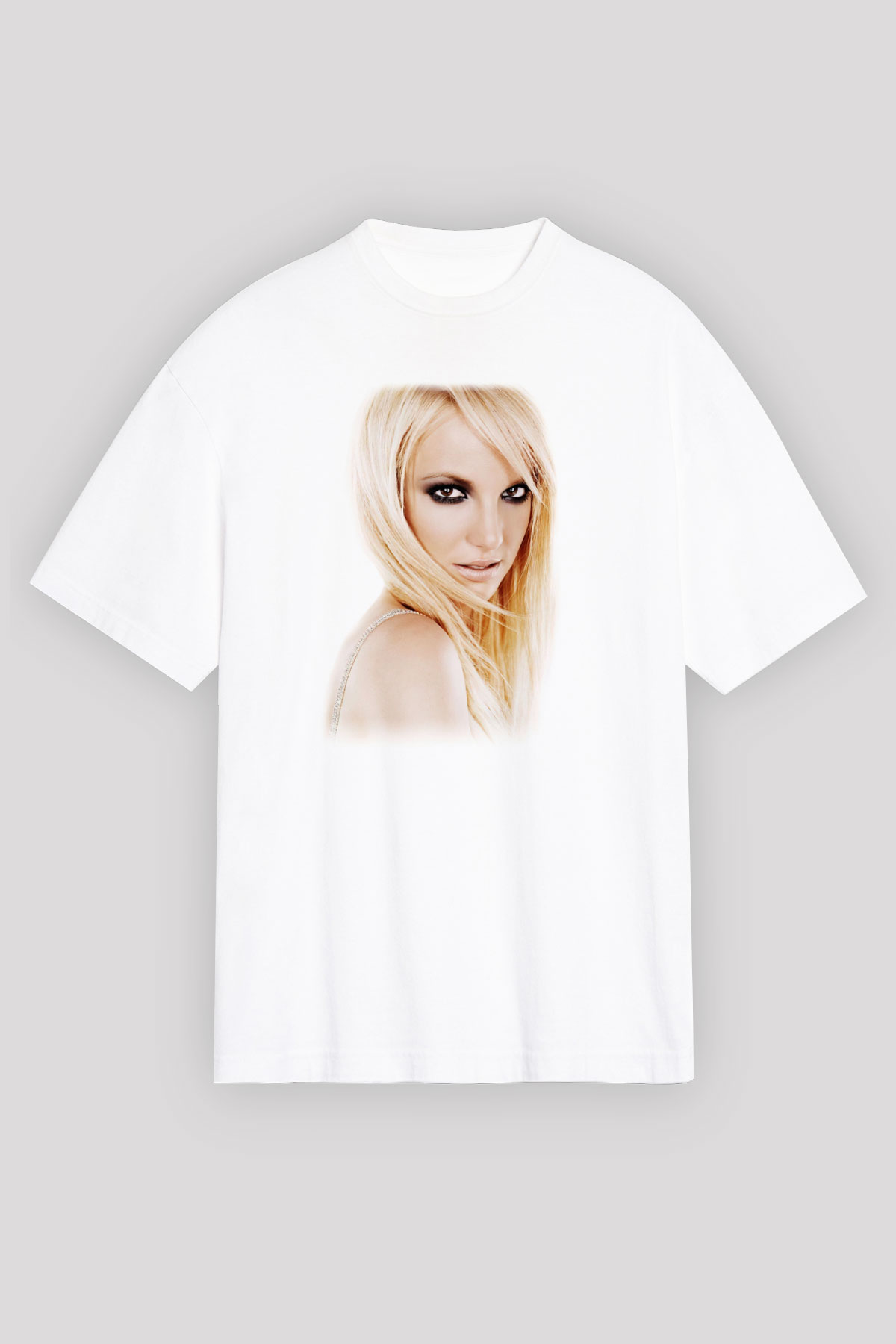 Britney Spears Beyaz Unisex Oversize Tişört T-Shirt