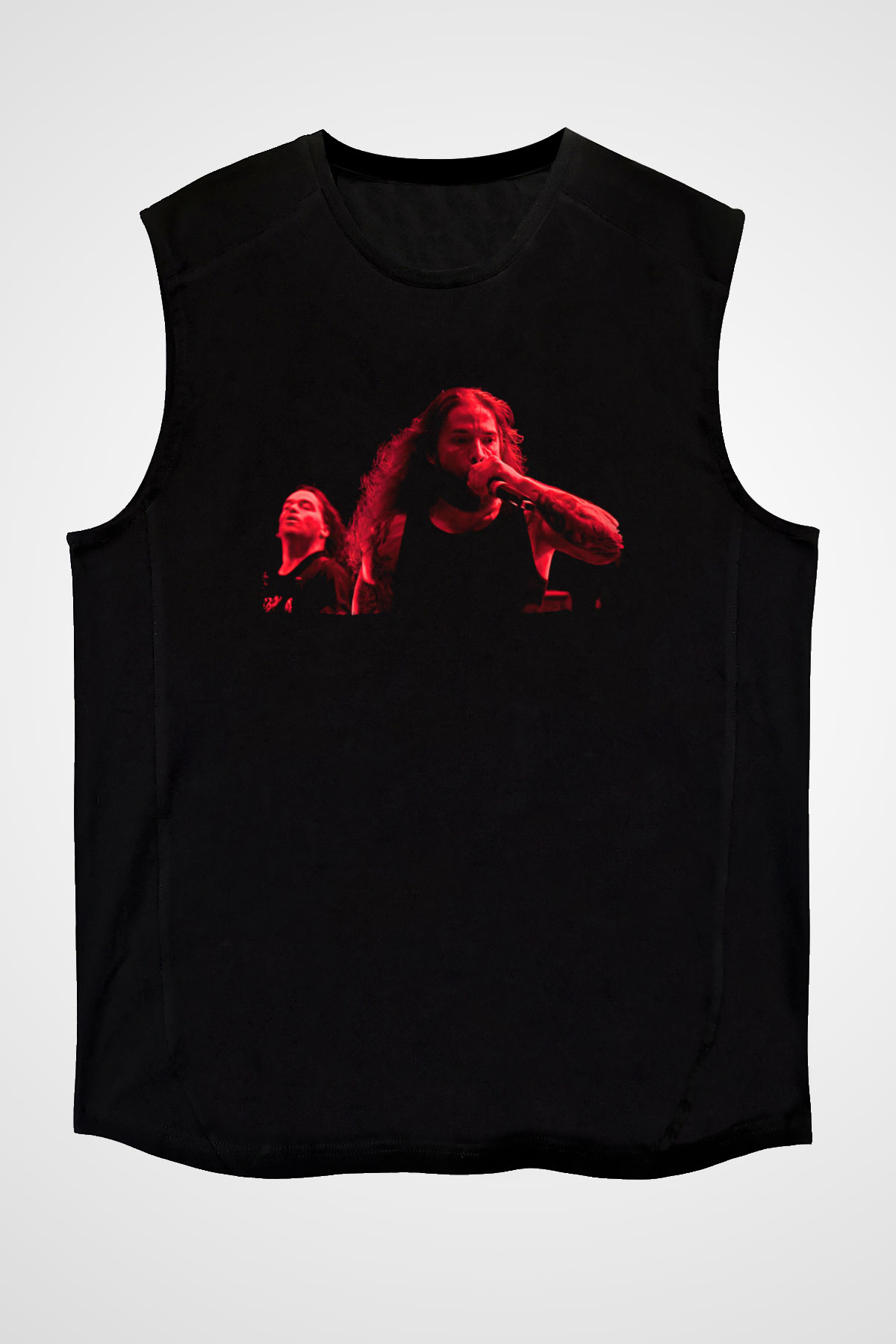 Broken Hope Baskılı Unisex Siyah Kolsuz Tişört - Tshirt