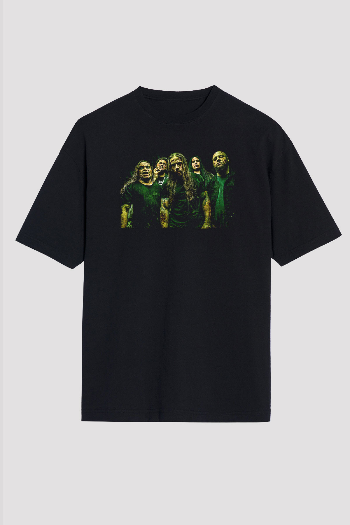 Broken Hope Baskılı Unisex Siyah Oversize Tişört - Tshirt