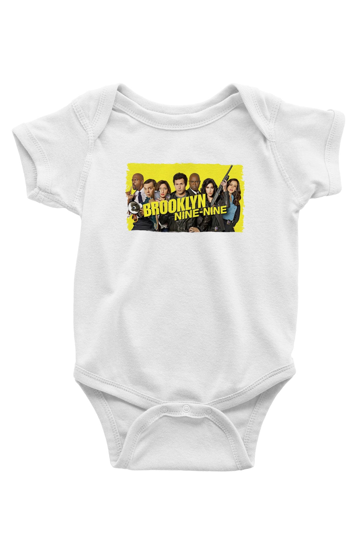 Brooklyn Nine-Nine Beyaz Bebek Body - Zıbın