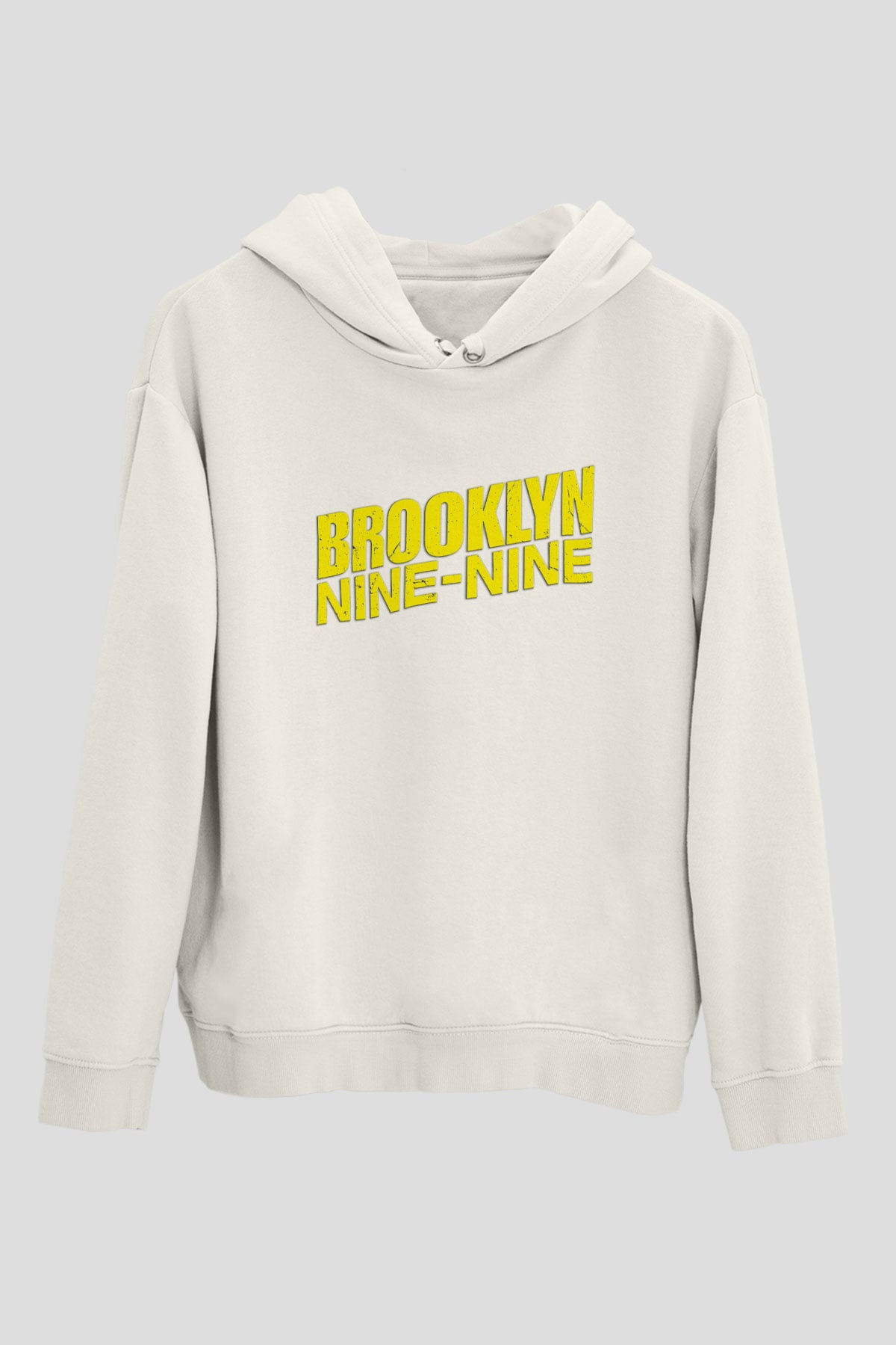 Brooklyn Nine-Nine Beyaz Unisex Kapşonlu Sweatshirt