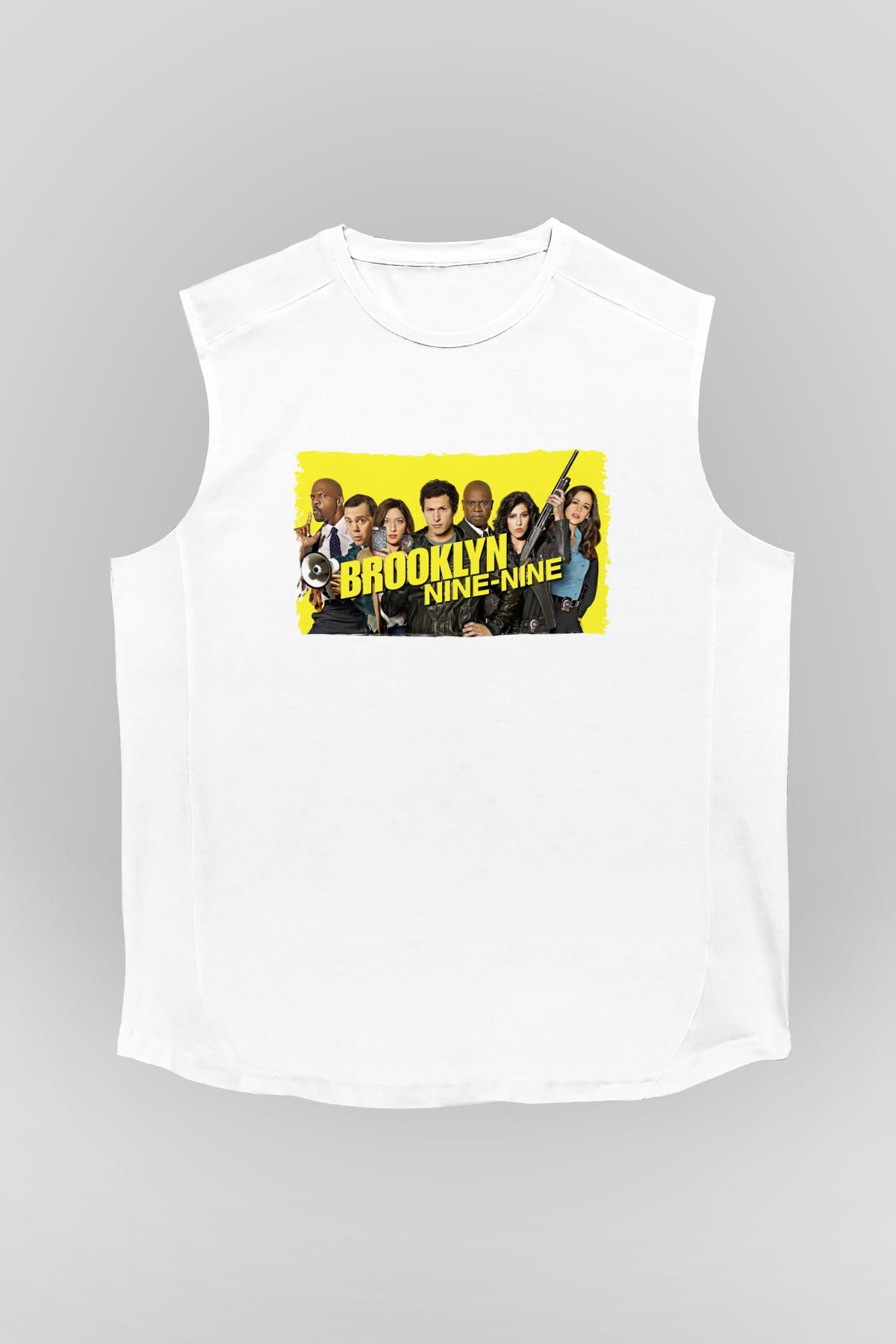 Brooklyn Nine-Nine Beyaz Unisex Kolsuz Tişört