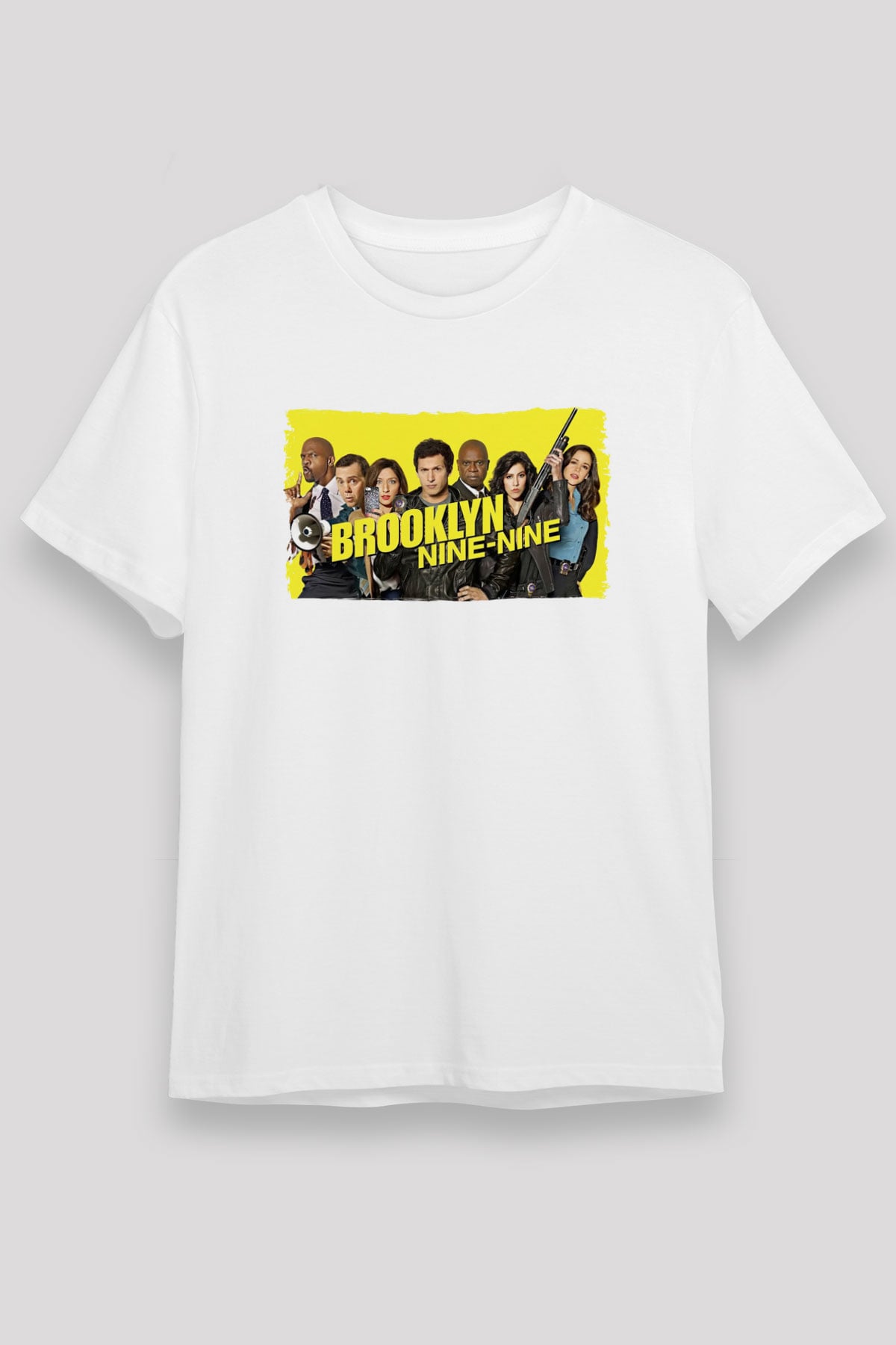 Brooklyn Nine-Nine Beyaz Unisex Tişört T-Shirt
