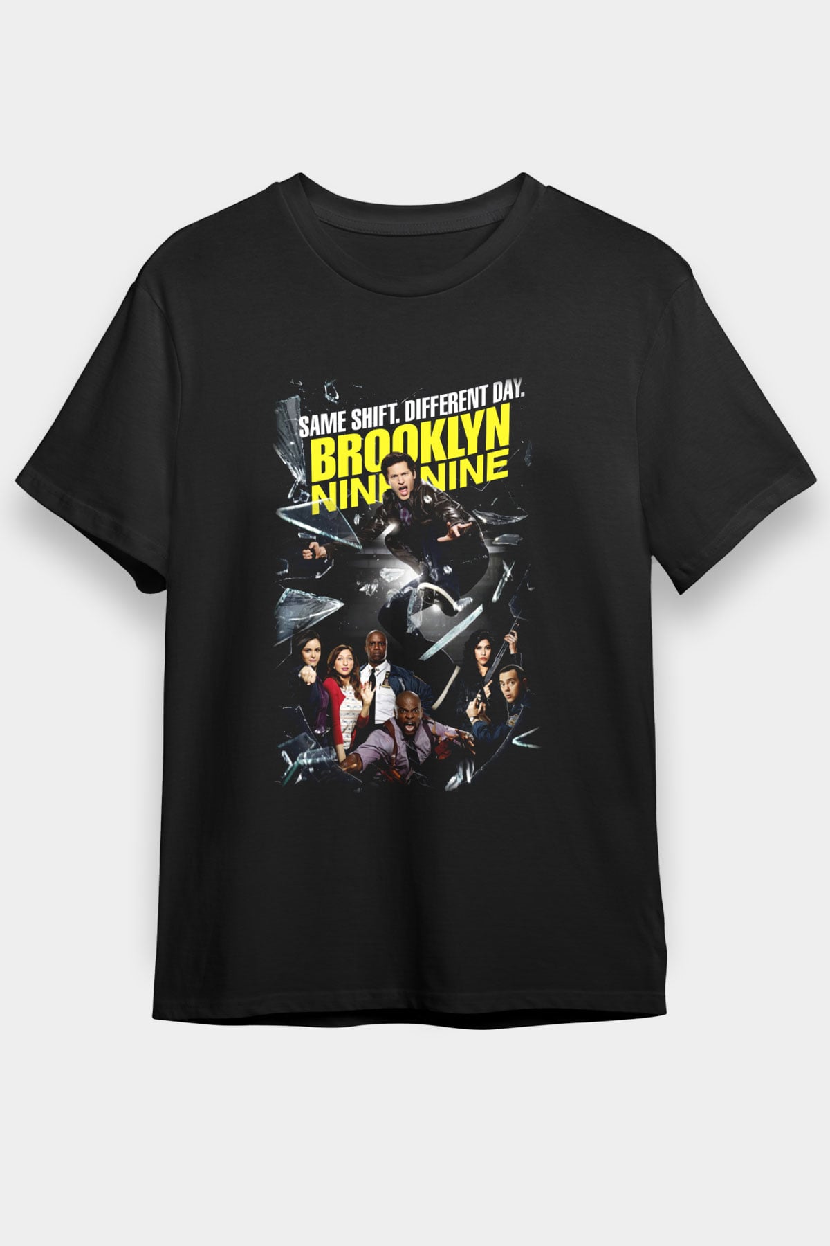 Brooklyn Nine-Nine Siyah Unisex Tişört T-Shirt