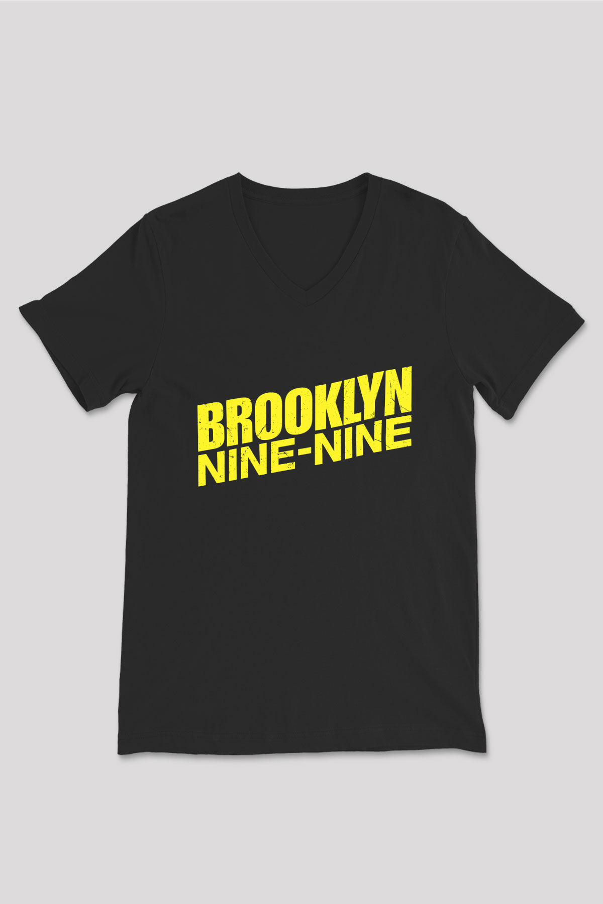 Brooklyn Nine-Nine Siyah Unisex V Yaka Tişört