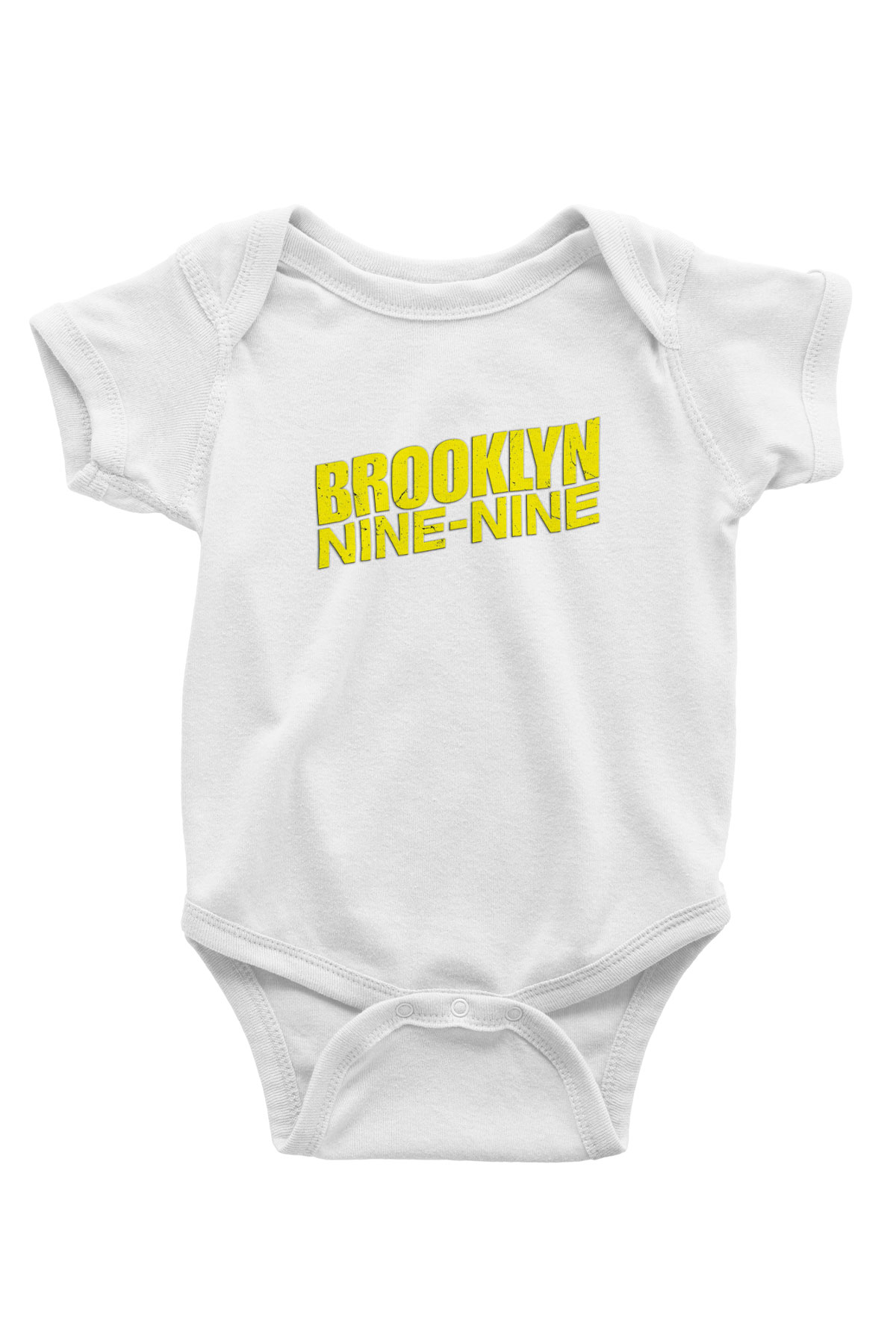 Brooklyn NineNine Baskılı Beyaz Unisex Bebek Body - Zıbın