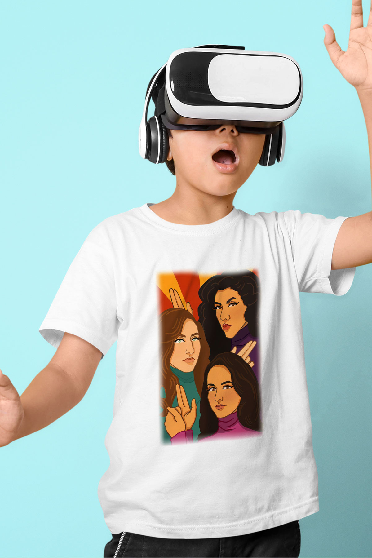 Brooklyn NineNine Baskılı Beyaz Unisex Çocuk Tişört