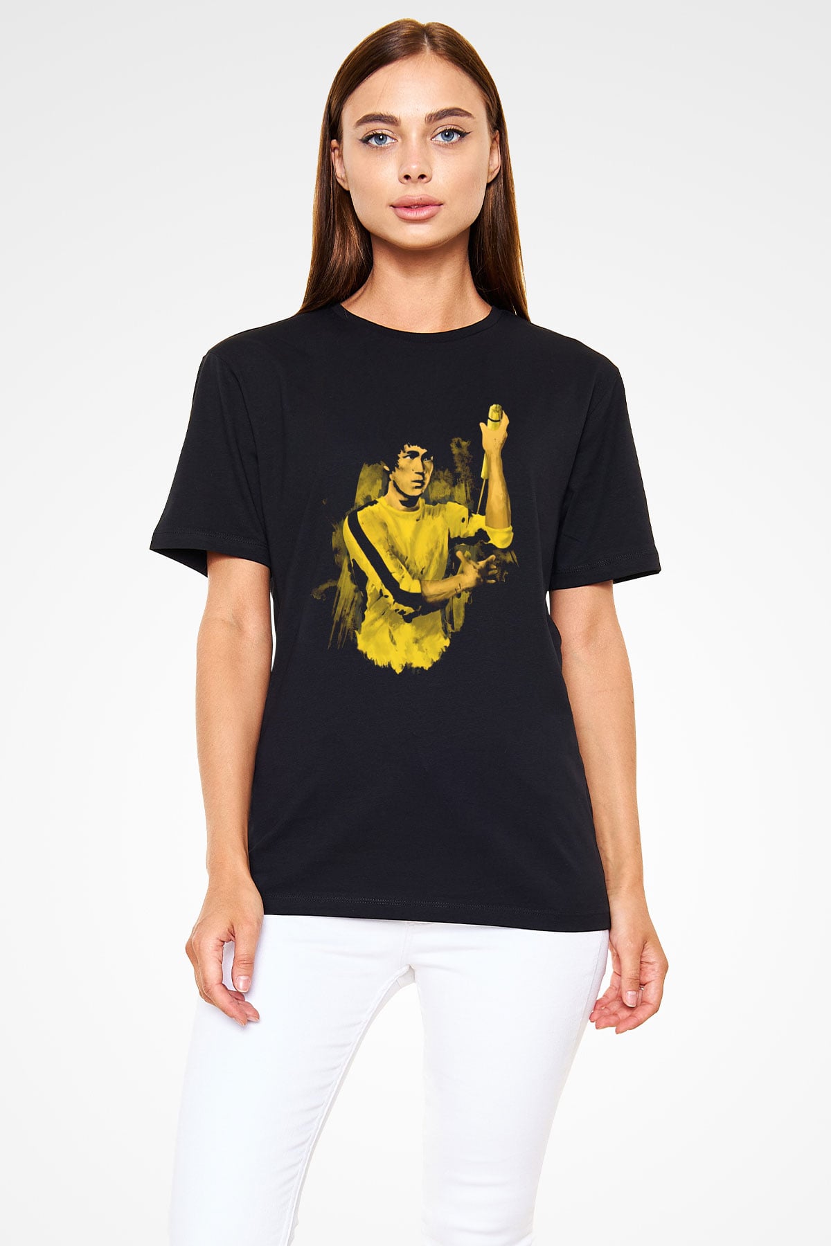 Bruce Lee Siyah Unisex Tişört T-Shirt - TişörtFabrikası