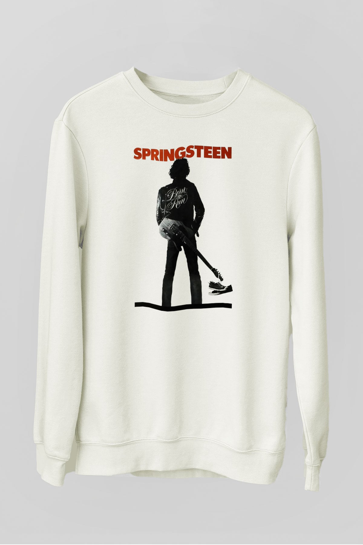 Bruce Springsteen Beyaz Unisex Sweatshirt