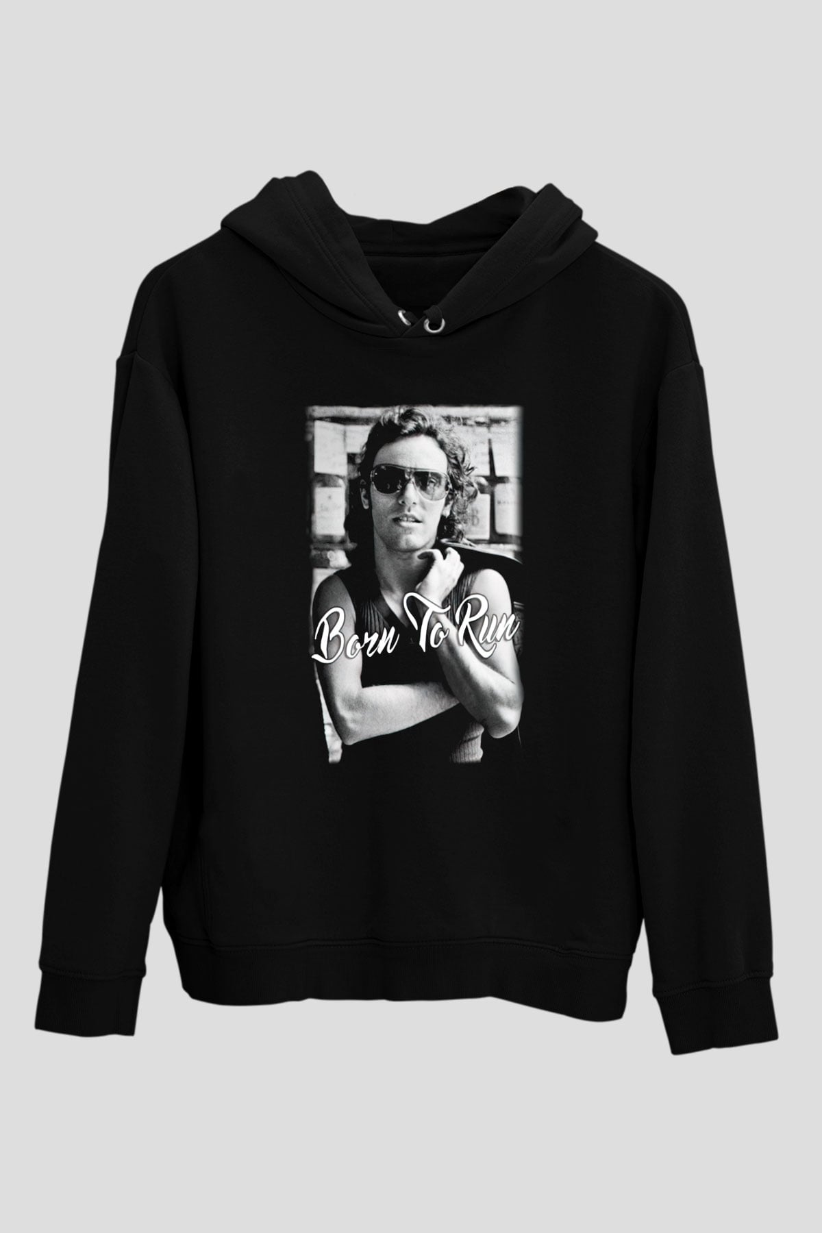Bruce Springsteen Siyah Unisex Hoodie