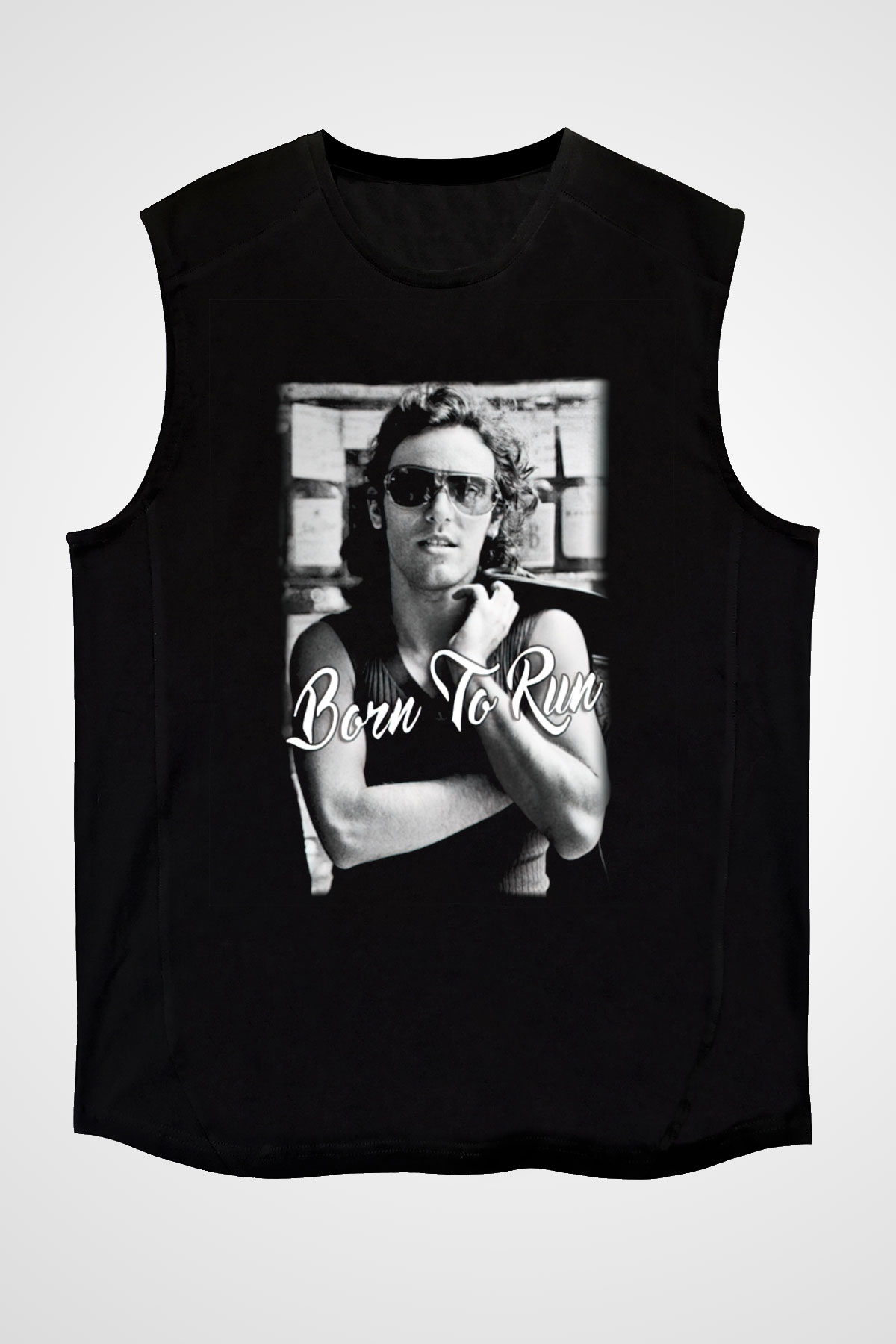 Bruce Springsteen Siyah Unisex Kolsuz Tişört