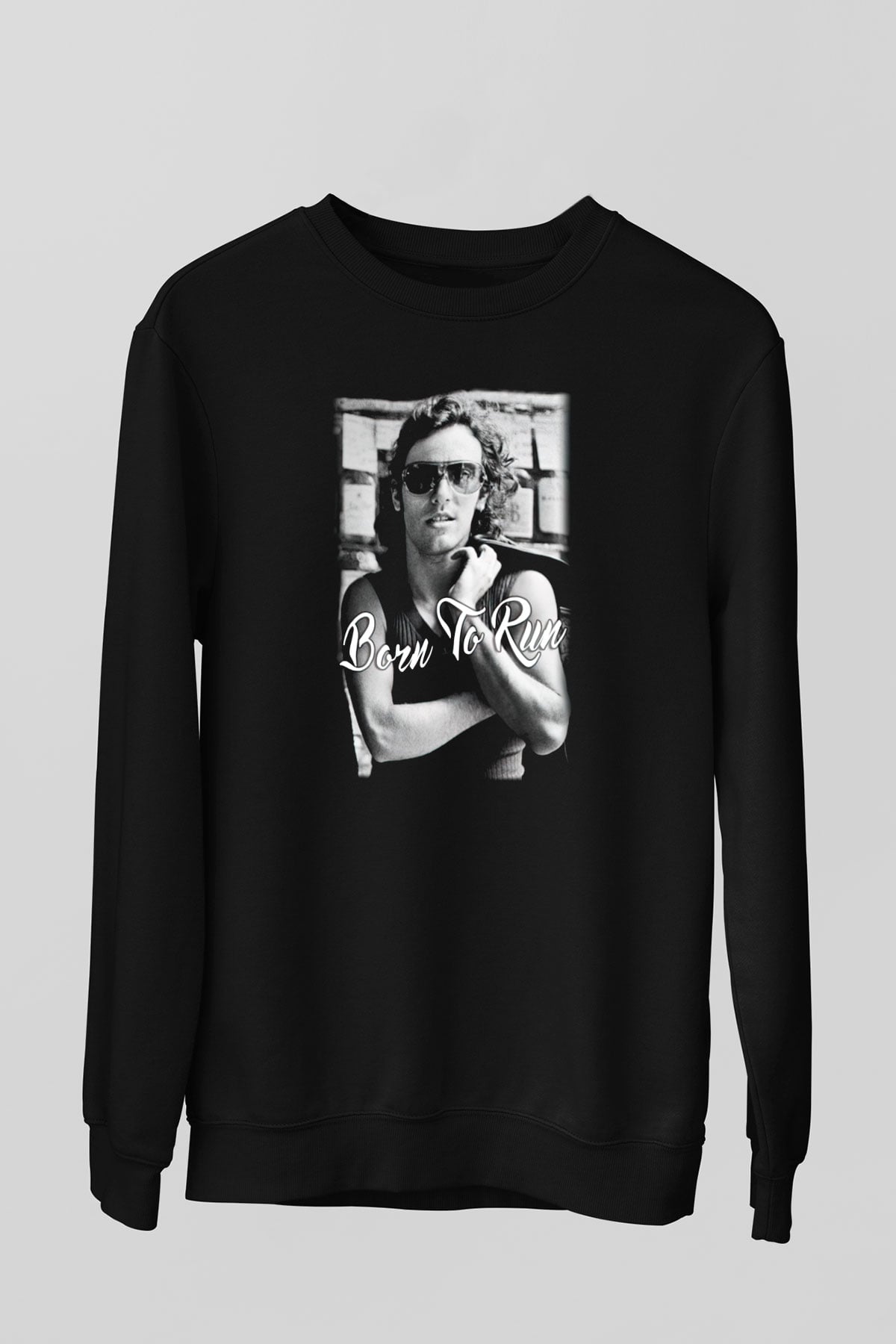 Bruce Springsteen Siyah Unisex Sweatshirt