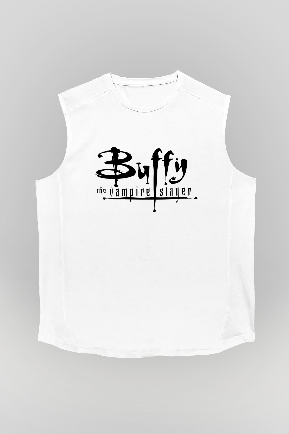 Buffy the Vampire Slayer Beyaz Unisex Kolsuz Tişört
