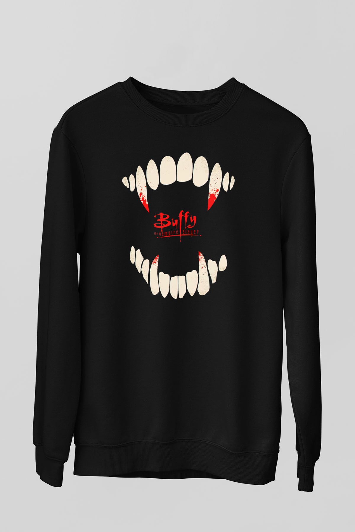 Buffy the Vampire Slayer Siyah Unisex Sweatshirt