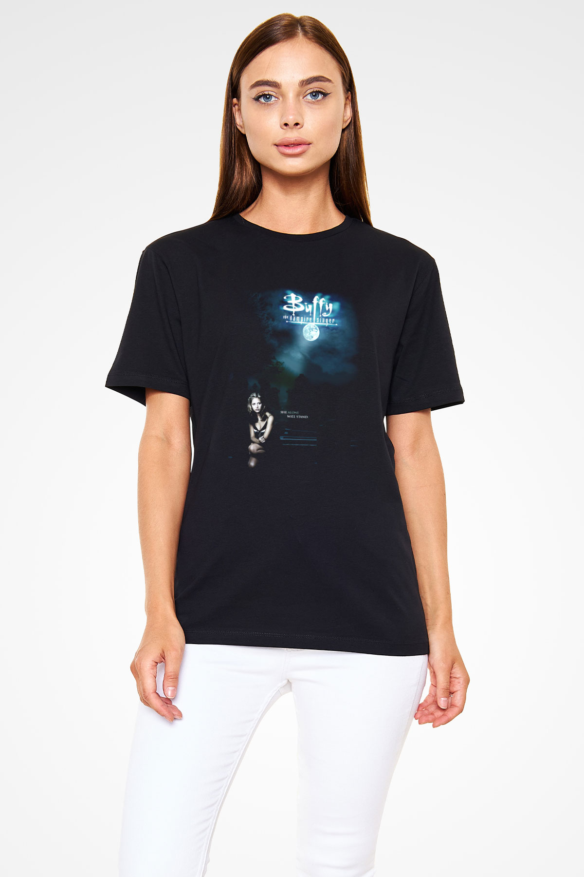 Buffy the Vampire Slayer Siyah Unisex Tişört T-Shirt