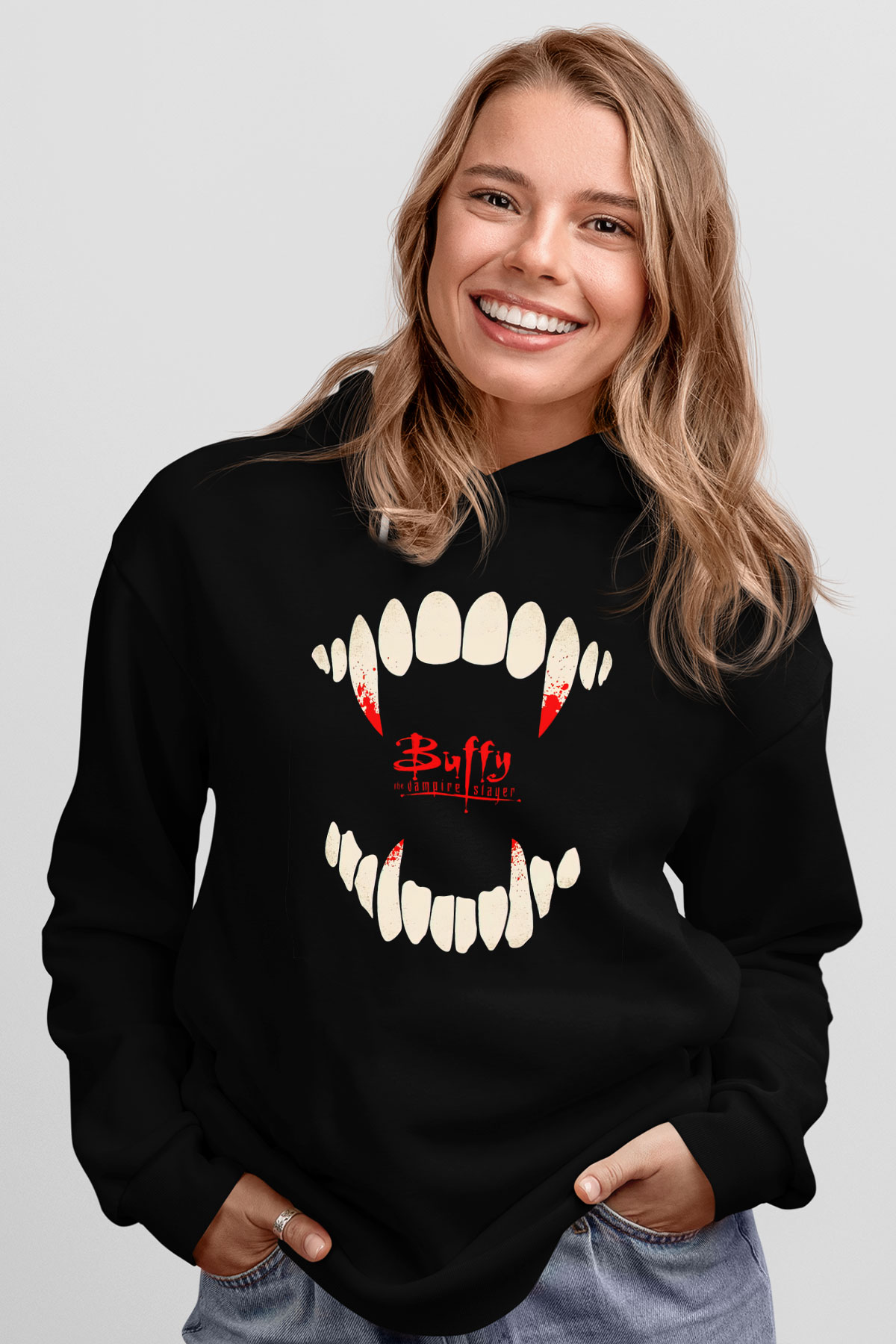 Buffy the Vampire Slayer Siyah Unisex Hoodie