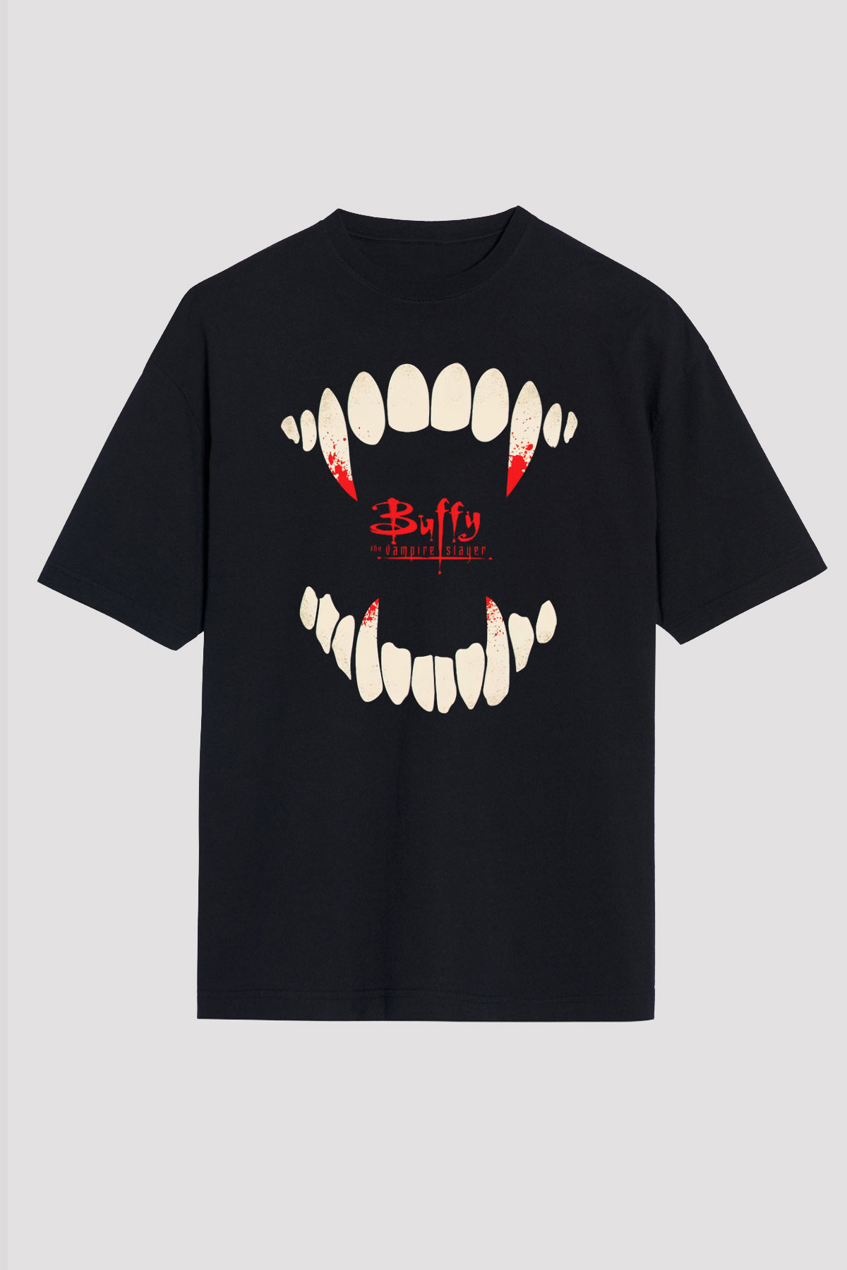 Buffy the Vampire Slayer Siyah Oversize Tişört Oversize T-shirt