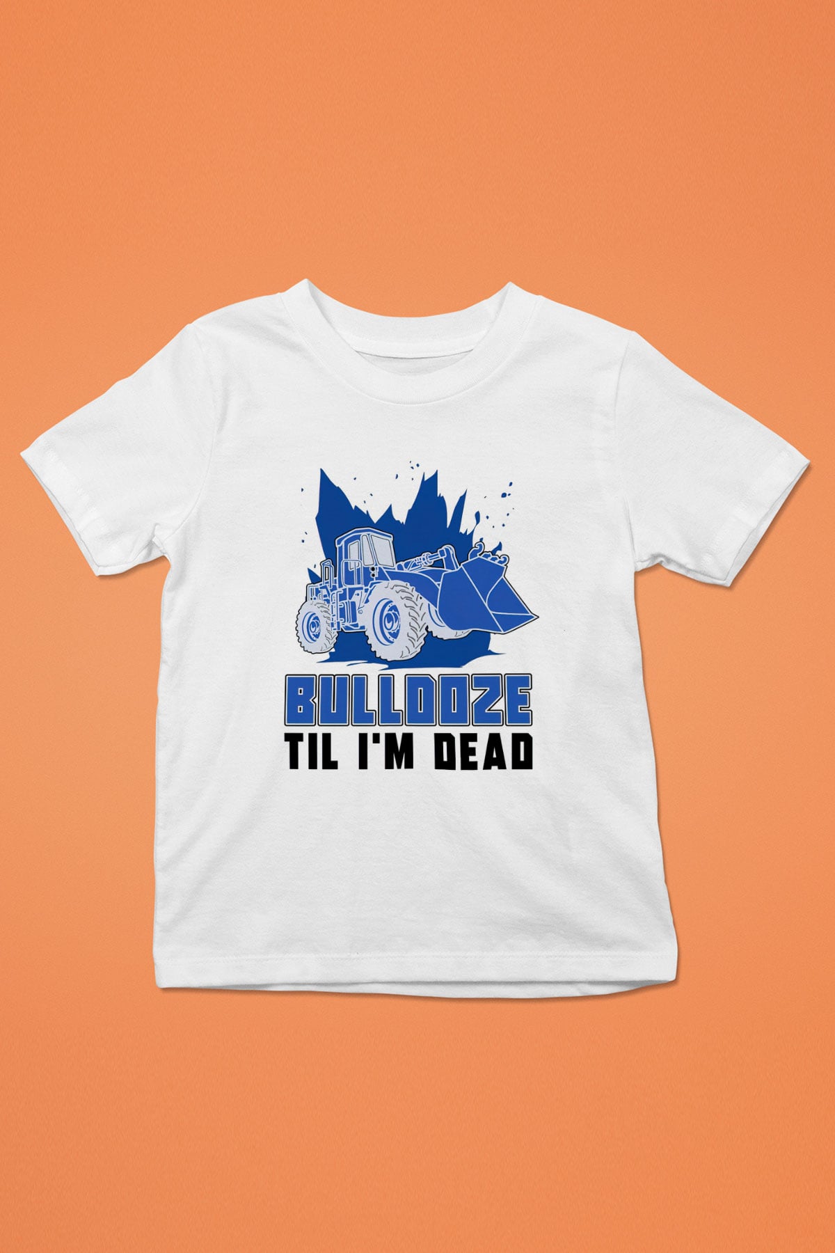 Buldozer operatörü Beyaz Unisex Çocuk Tişört