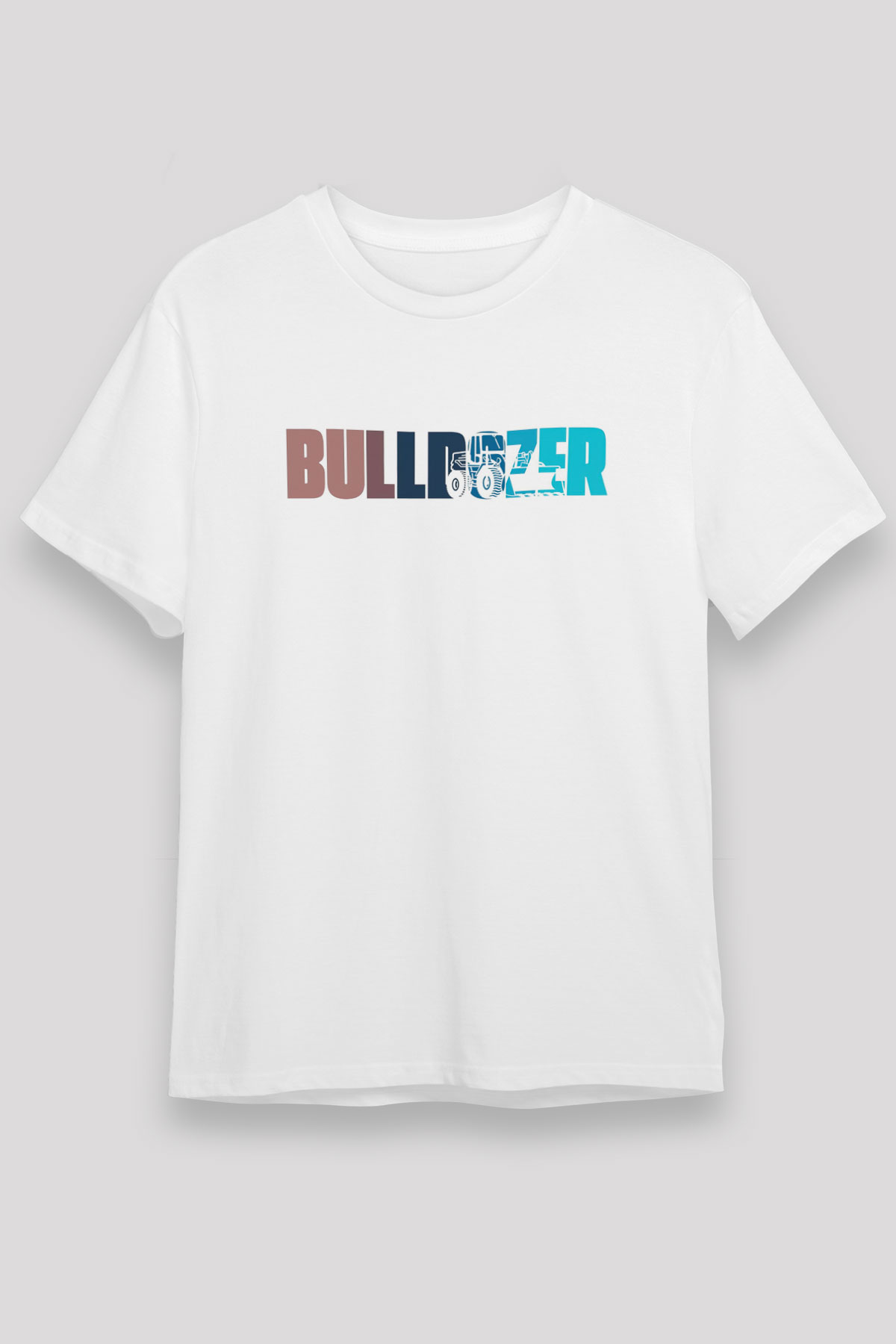 Buldozer operatörü Beyaz Unisex Tişört T-Shirt - TişörtFabrikası
