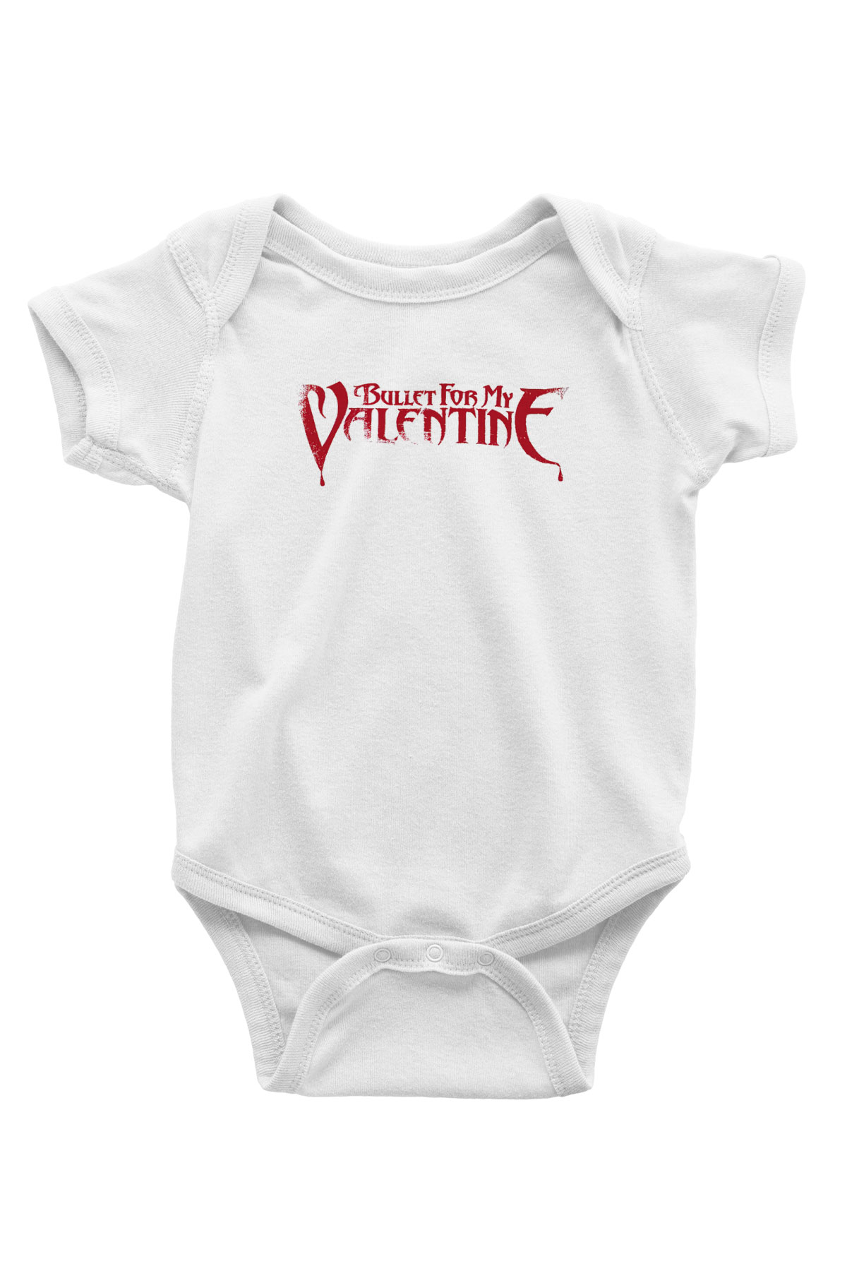 Bullet for My Valentine Baskılı Beyaz Unisex Bebek Body - Zıbın