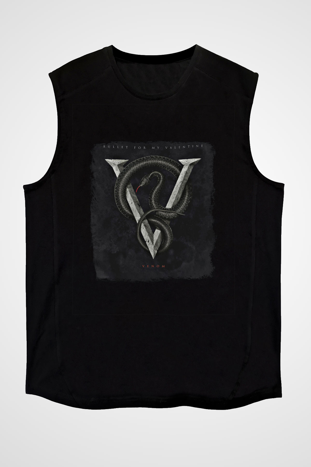 Bullet for My Valentine Baskılı Unisex Siyah Kolsuz Tişört