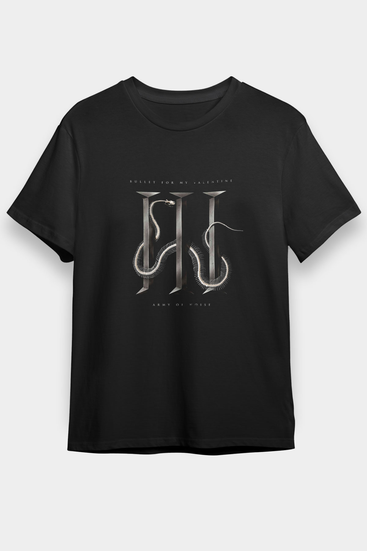 Bullet for My Valentine Baskılı Unisex Siyah Tişört